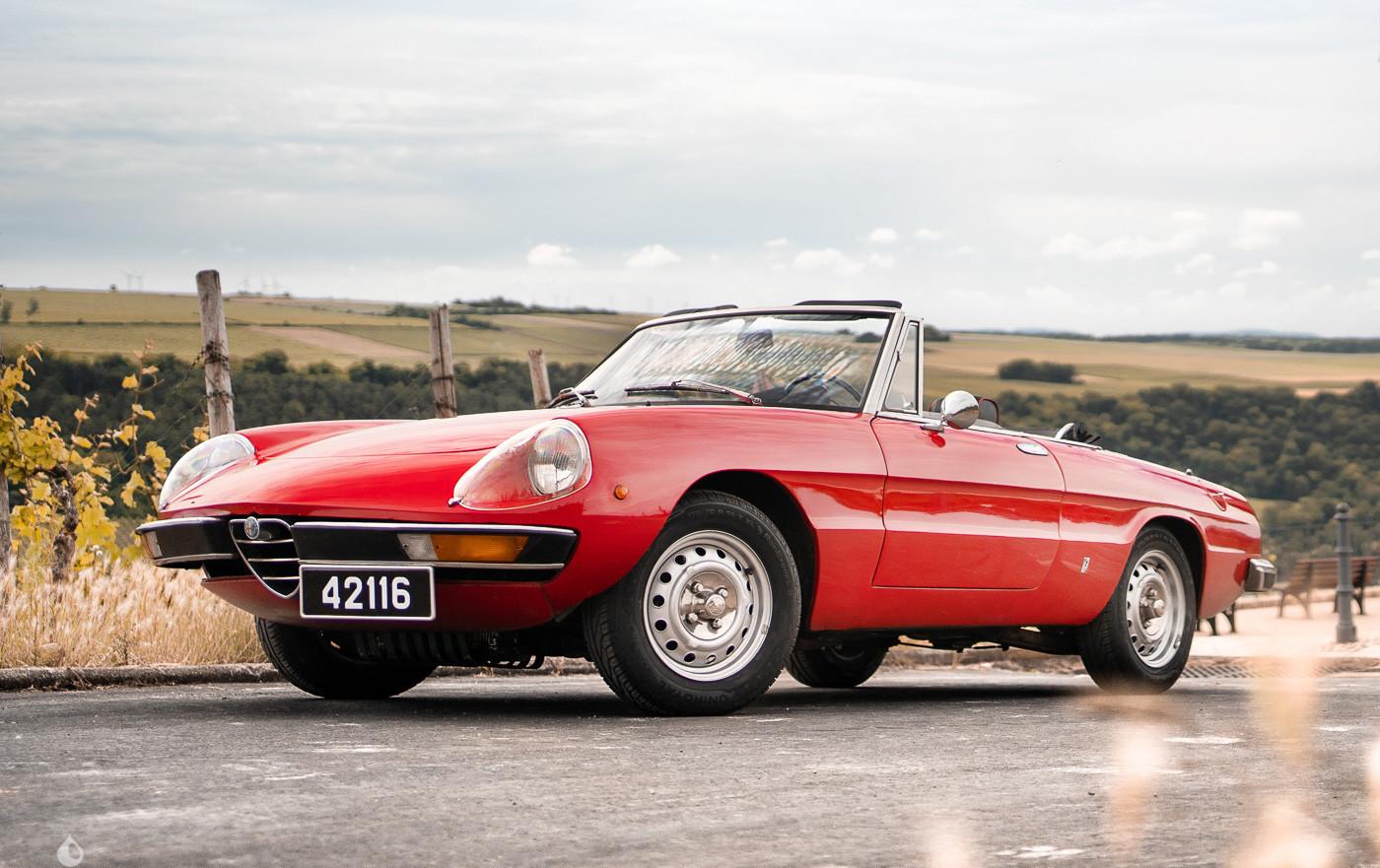 Alfa Romeo Spider 1974 à vendre – Roadster italien classique à ciel ouvert