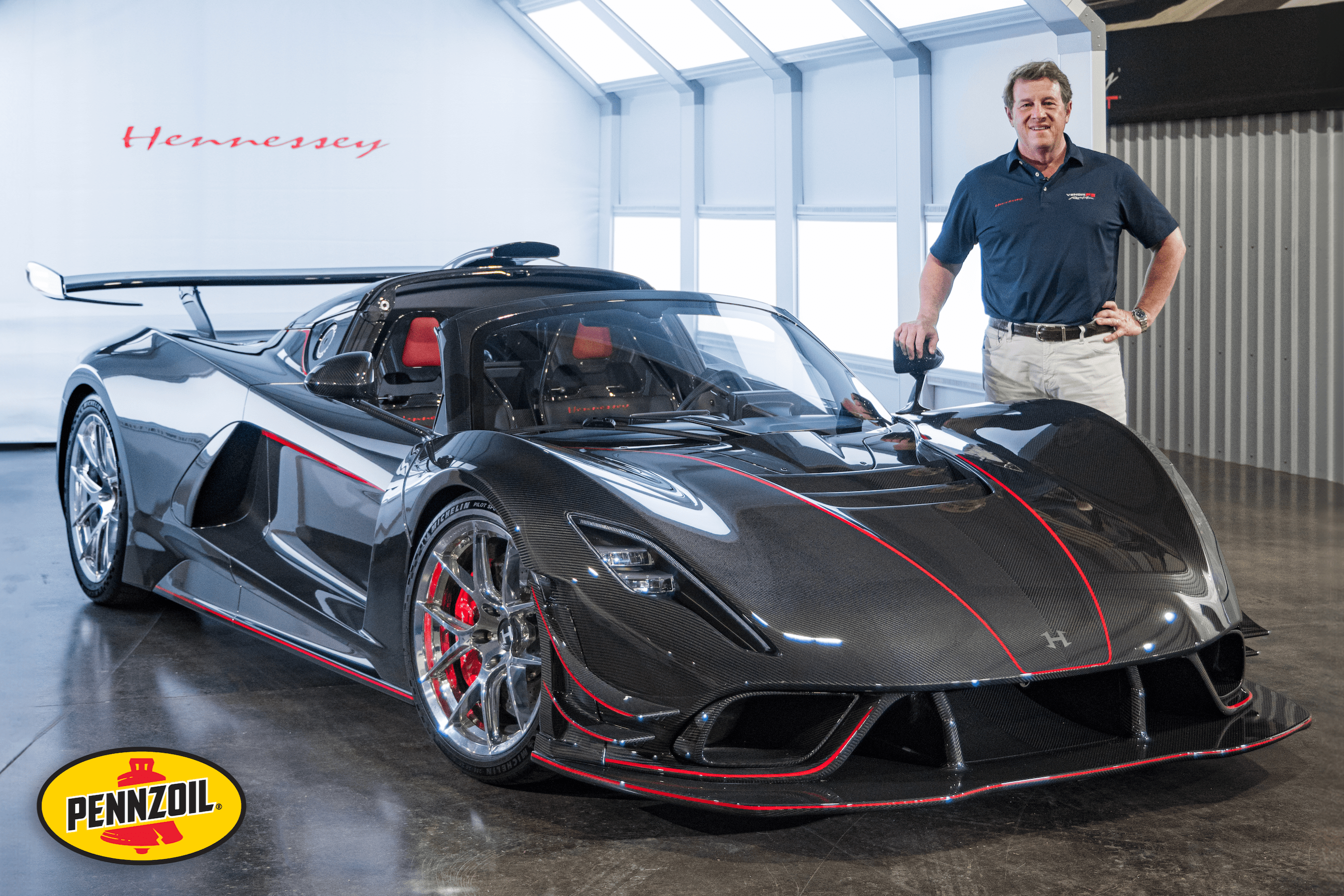 Hennessey Pennzoil Experience for Charity – Venom F5 Ride-Along