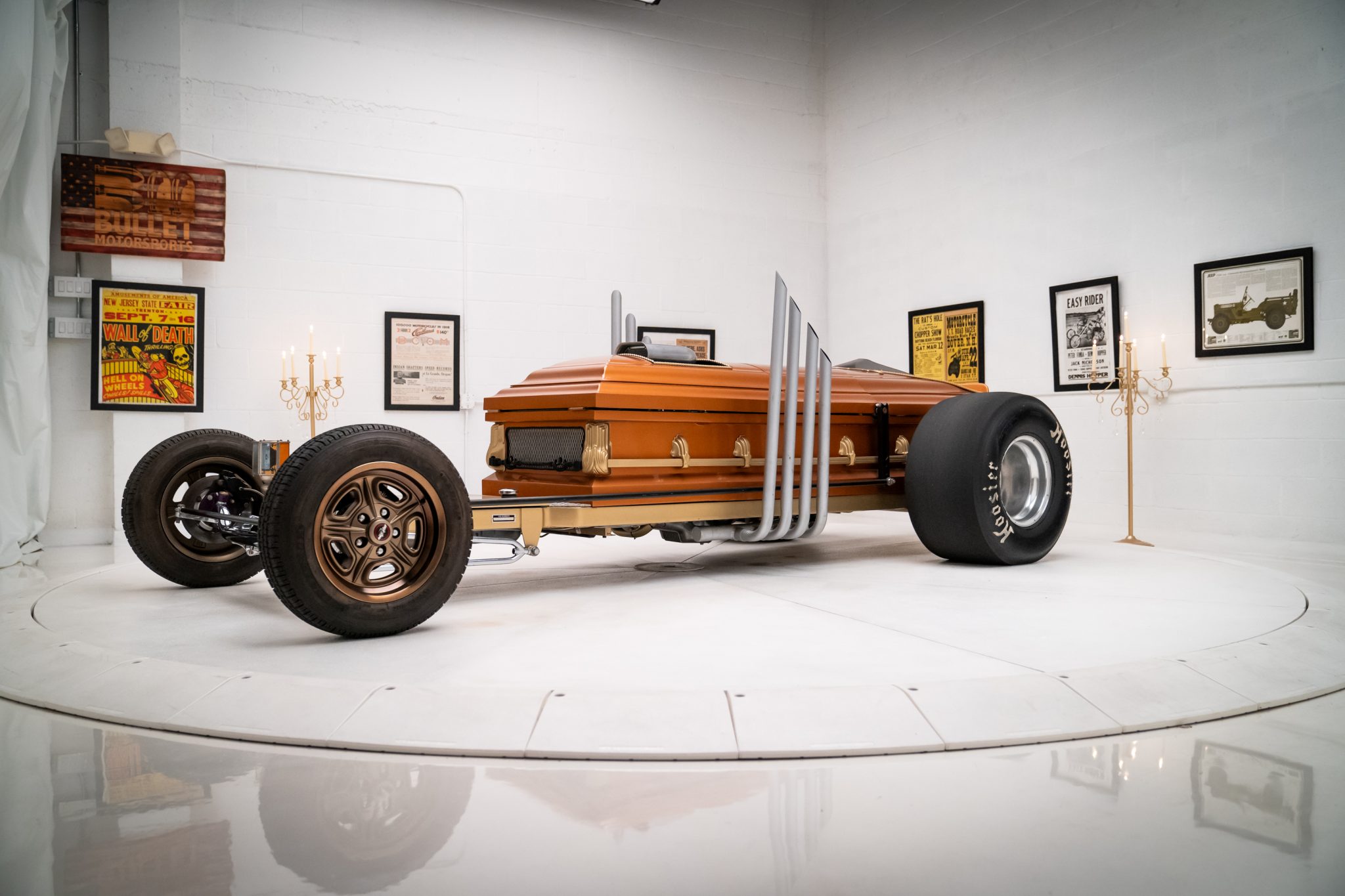 Dragster-Style Custom Casket Car à vendre – Show rod spectaculaire