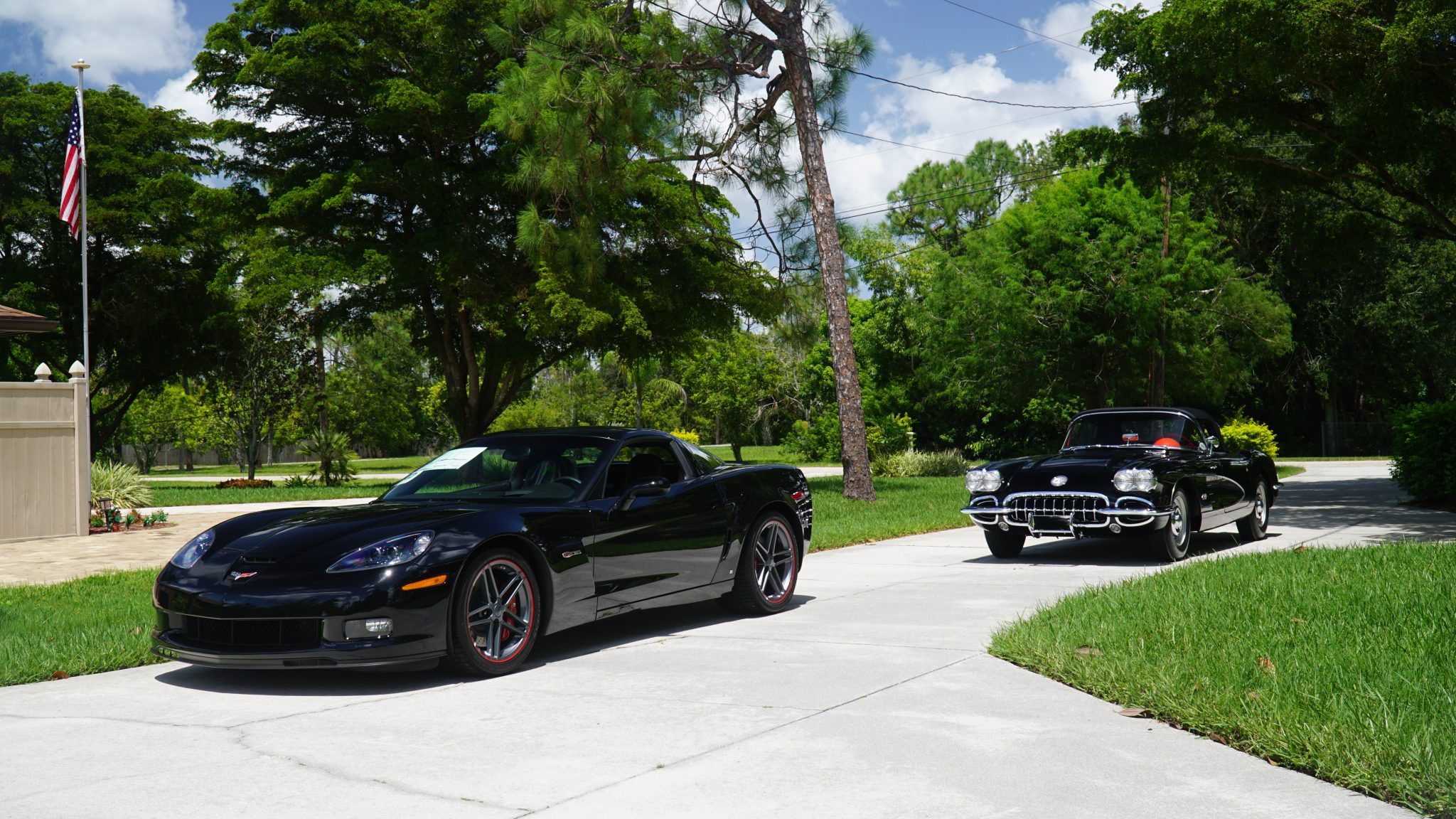 1958 Chevrolet Corvette Fuelie 4-Speed & 2008 Corvette Z06 Pair for Sale – Dual Corvette Icons