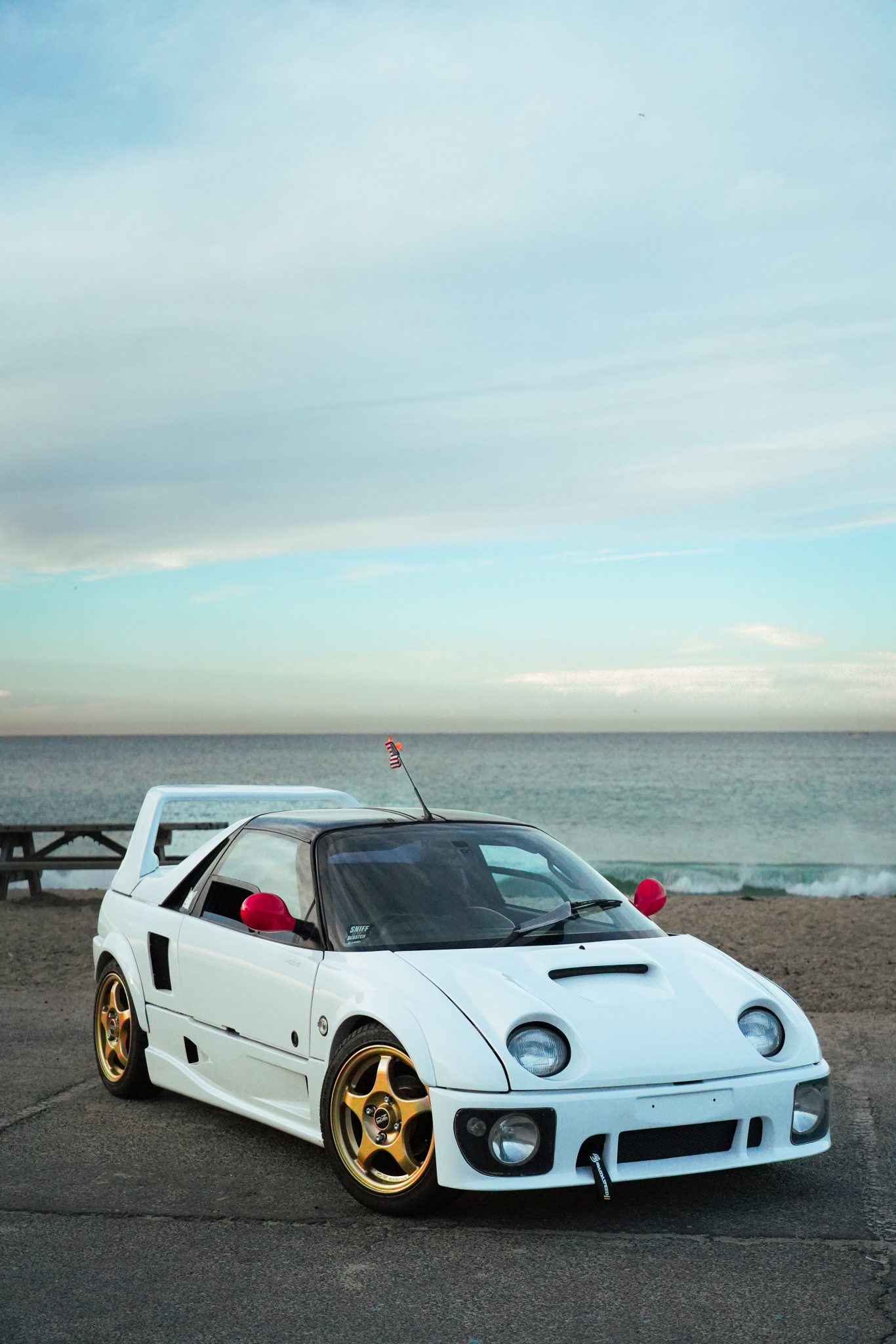 1993 Autozam AZ-1 for Sale – White Gullwing Turbo Kei Sports Car