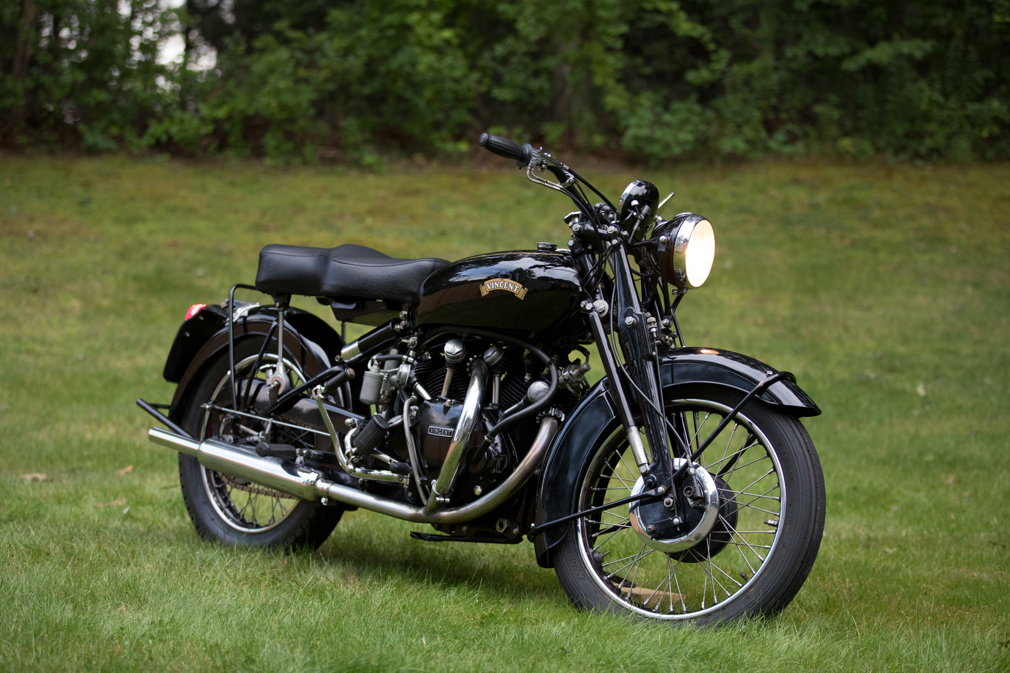 1954 Vincent Black Shadow for Sale – Black and Gold 998cc V-Twin Icon