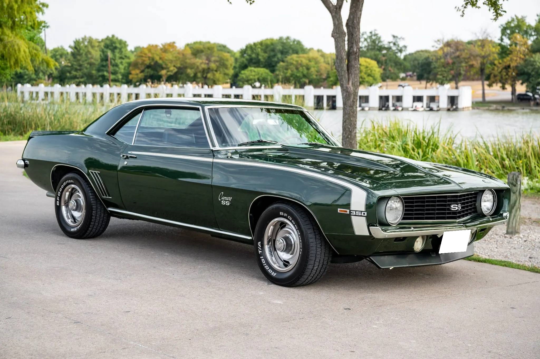 1969 Chevrolet Camaro 1st Generation 1967-1969 zu verkaufen – Grünes Coupé mit 350-V8