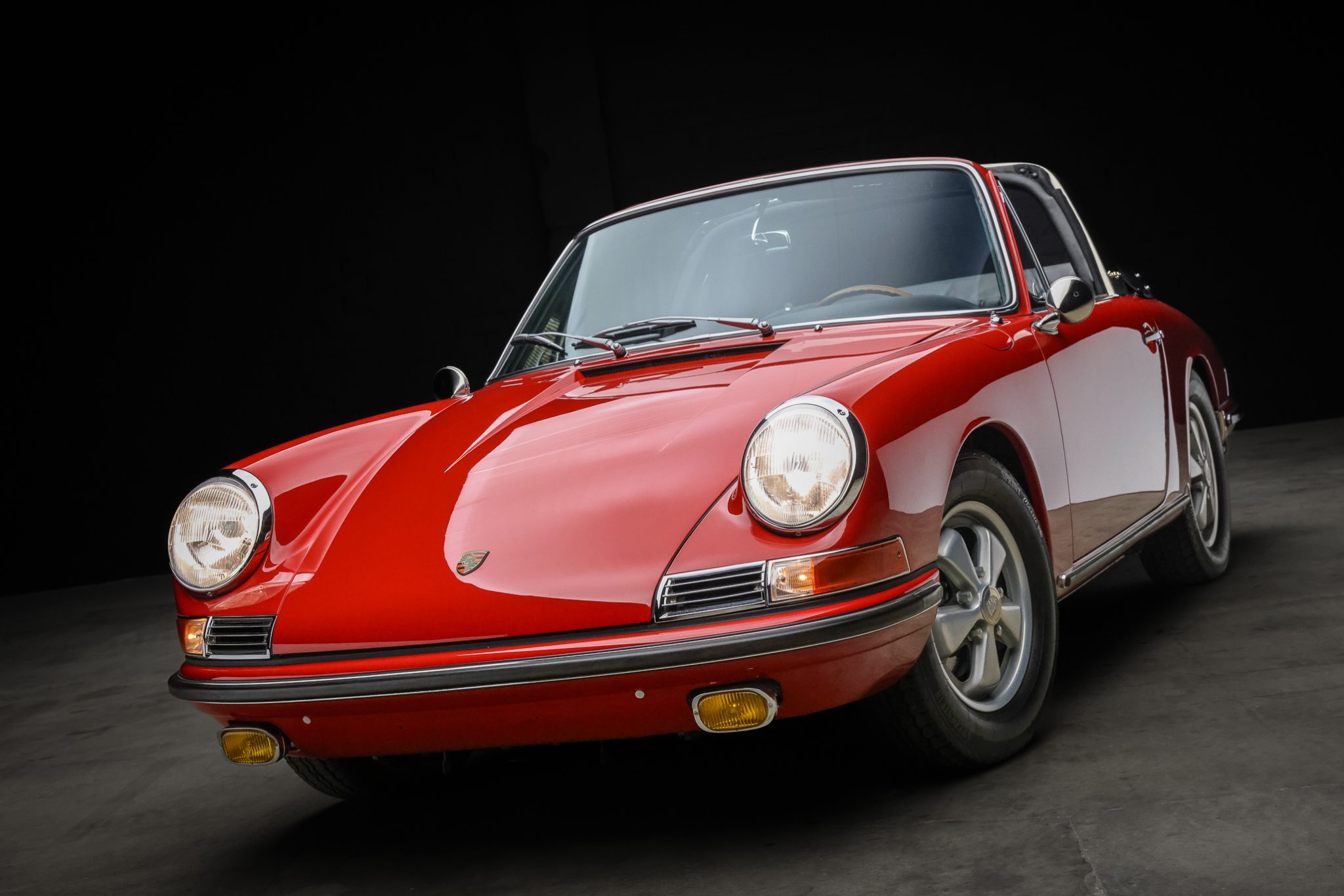 1967 Porsche SWB 911 (1965-1968) zu verkaufen – Polo-Roter Soft-Window-Targa