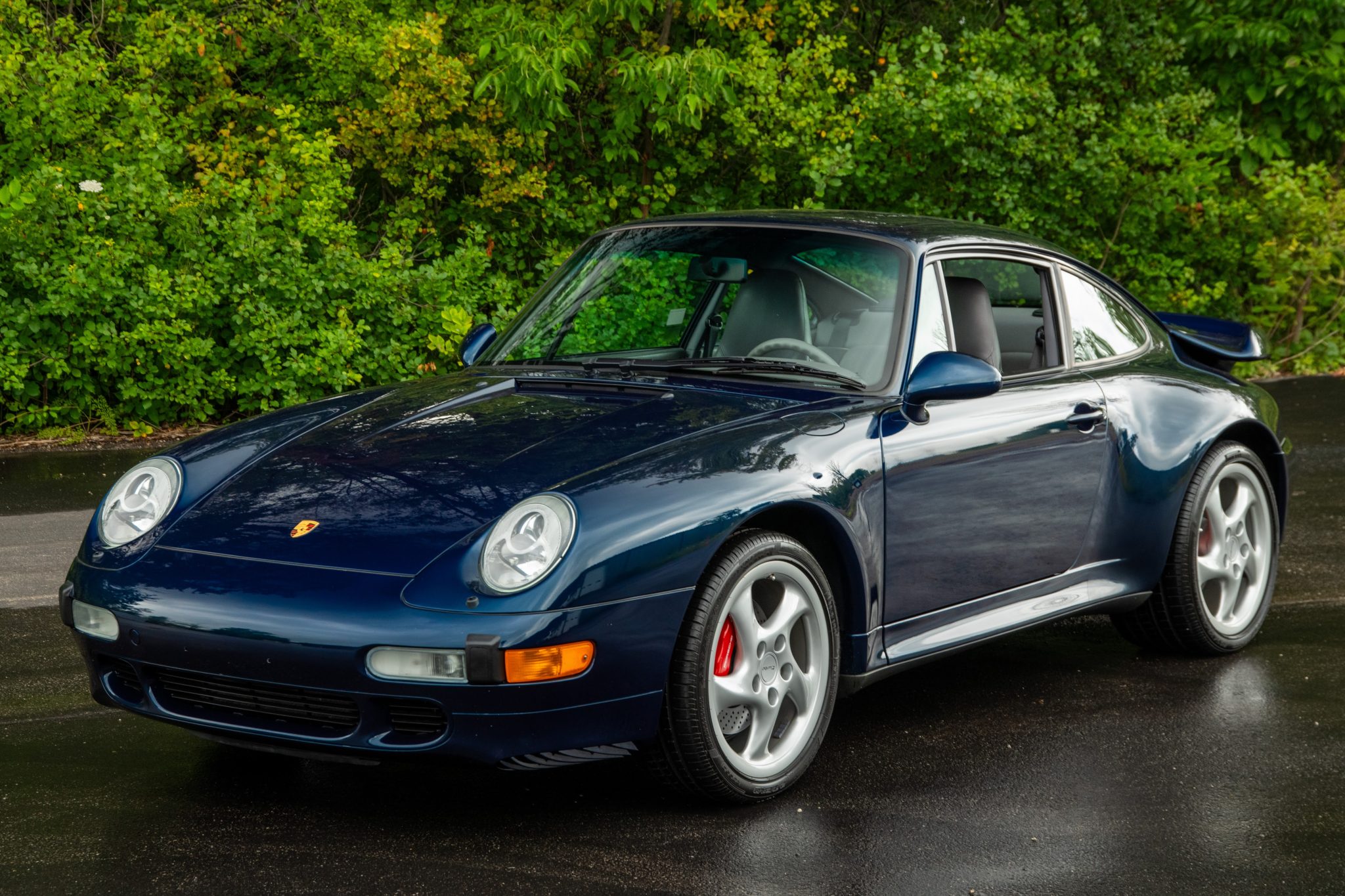 Porsche 993 Turbo 1997 à vendre – Coupé Ocean Blue Metallic à boîte manuelle