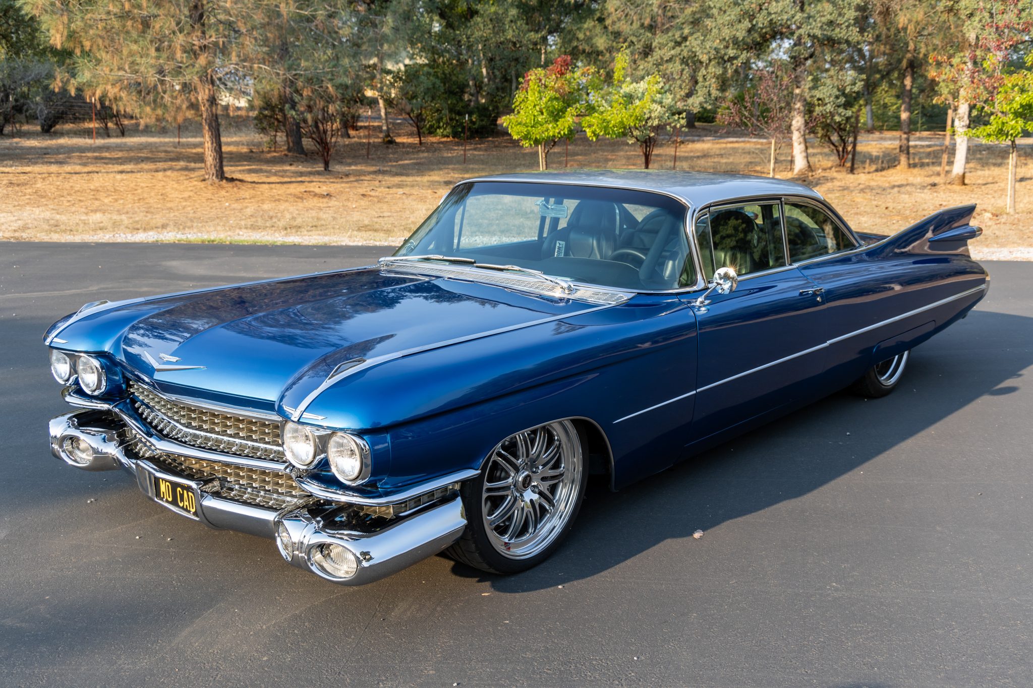 Cadillac DeVille 1959 à vendre – Custom bleu avec V8 Hemi 470ci biturbo