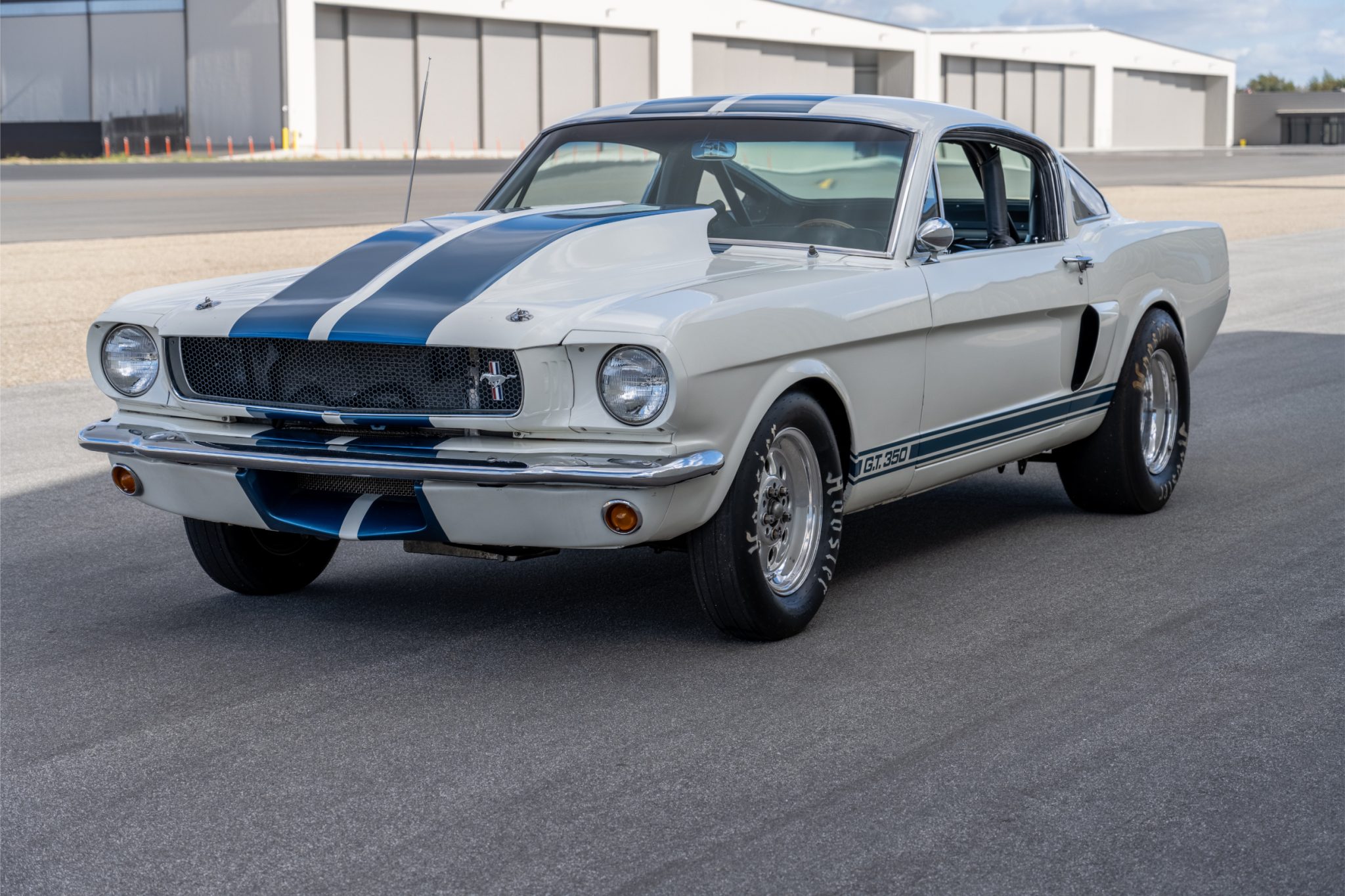 1965 Ford Mustang 1964.5-1966 zu verkaufen – Weiß-blauer Dragster mit 355ci-V8