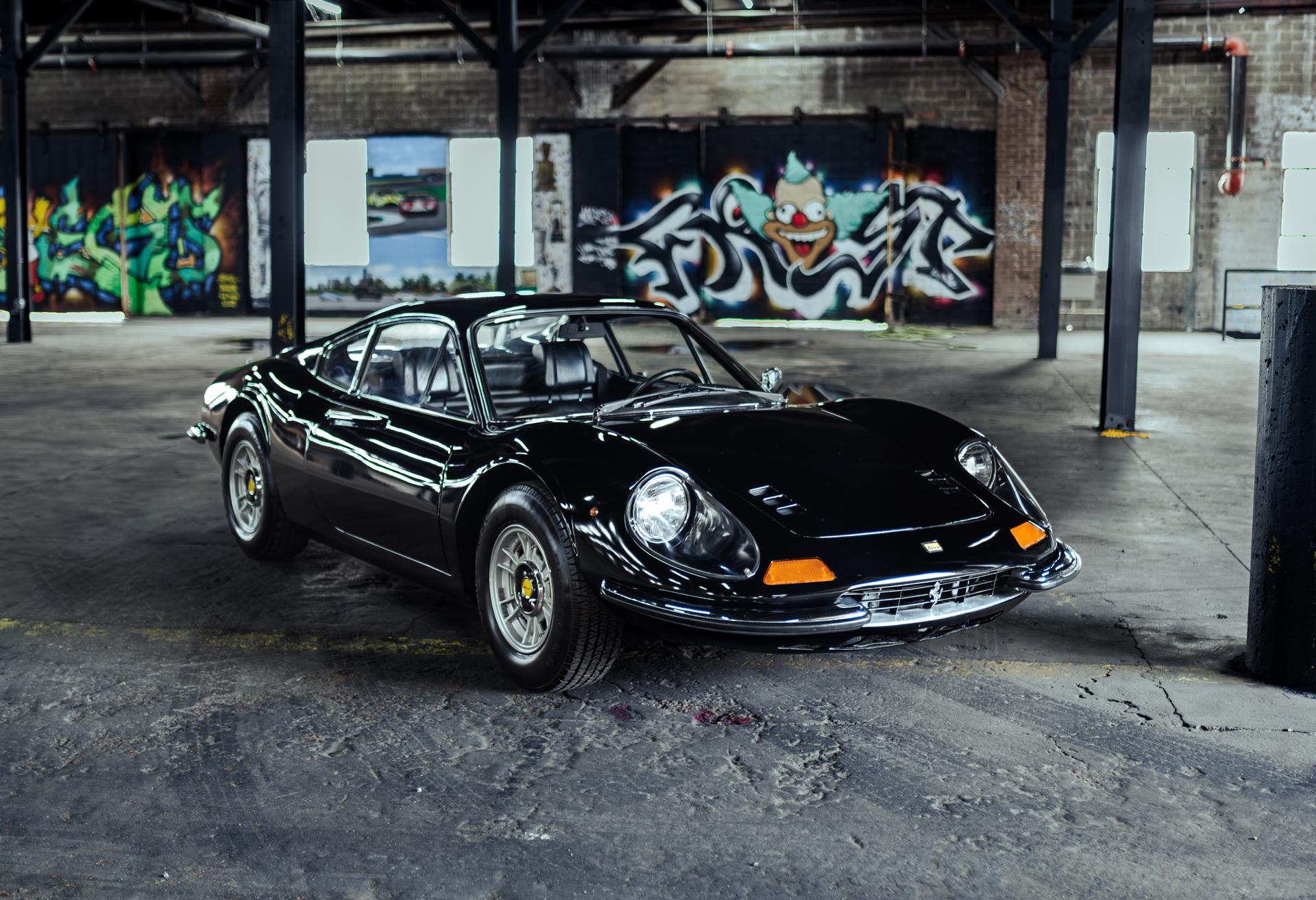 1971 Ferrari Dino for Sale – Black M-Series V6 Five-Speed Coupe