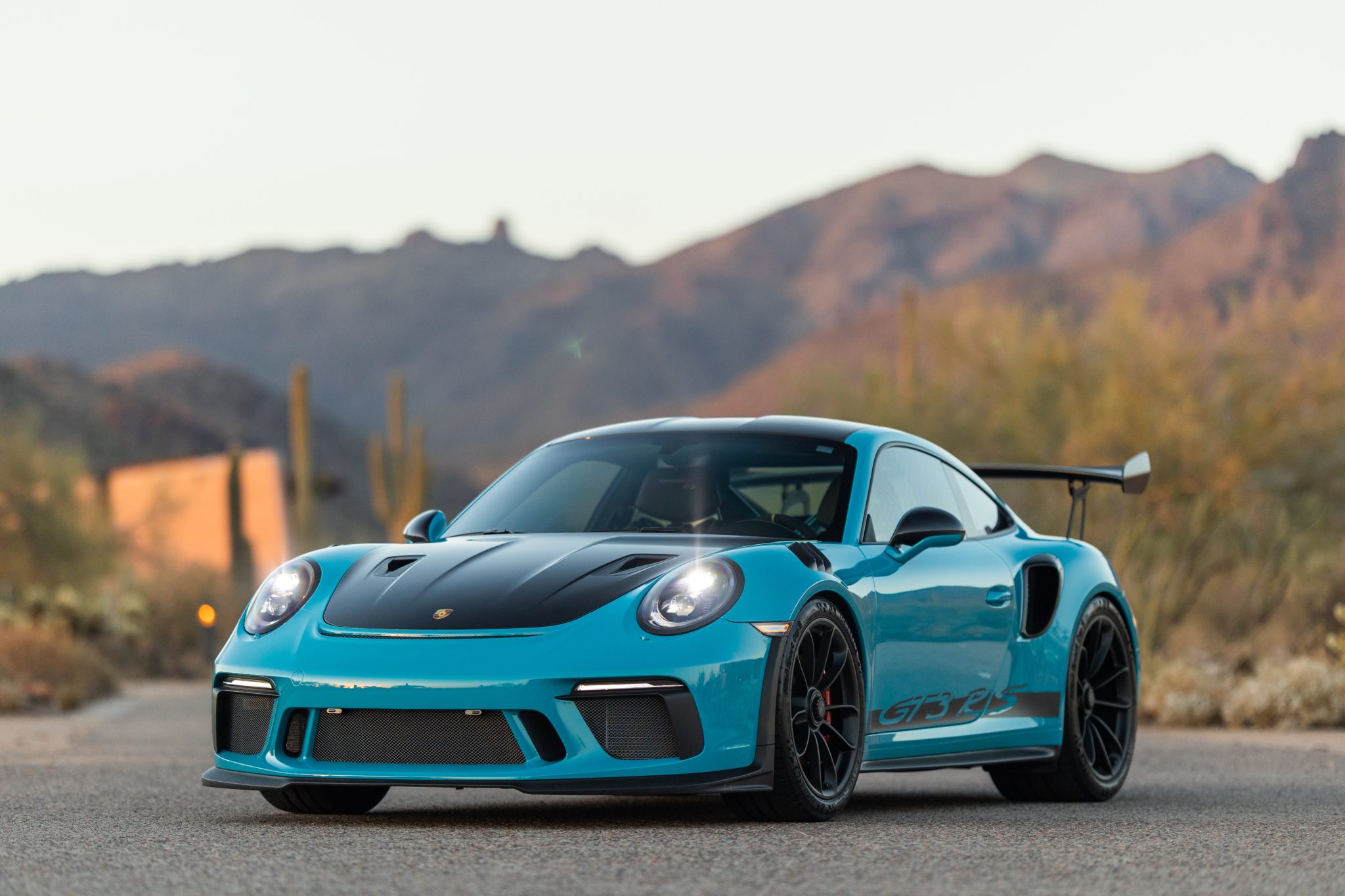 Porsche 991 GT3 2019 à vendre – Coupé Miami Blue PDK avec pack Weissach