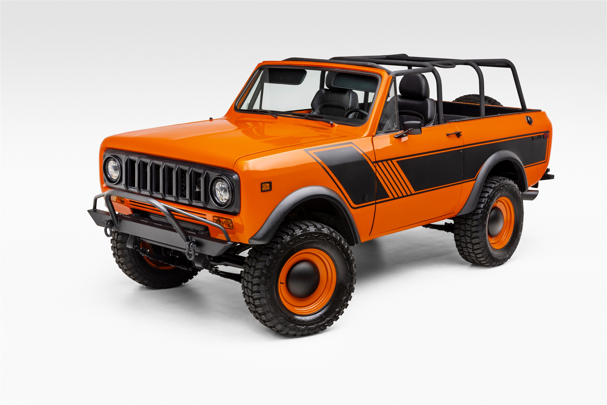International Harvester Scout 1973 à vendre – 4x4 orange à V8 Vortec 5,3 litres