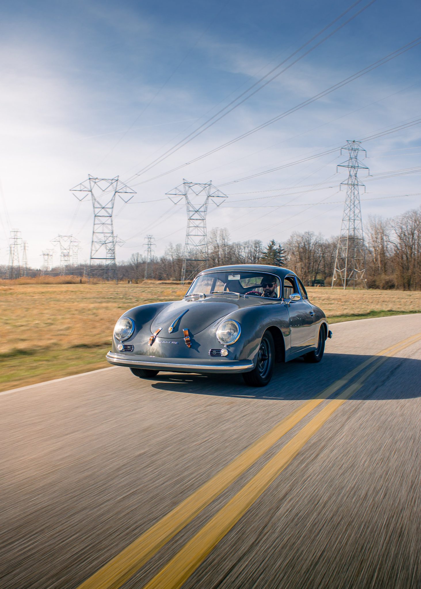 1956 Porsche 356A for Sale – Gray 2.4L Flat-Four Competition Coupe