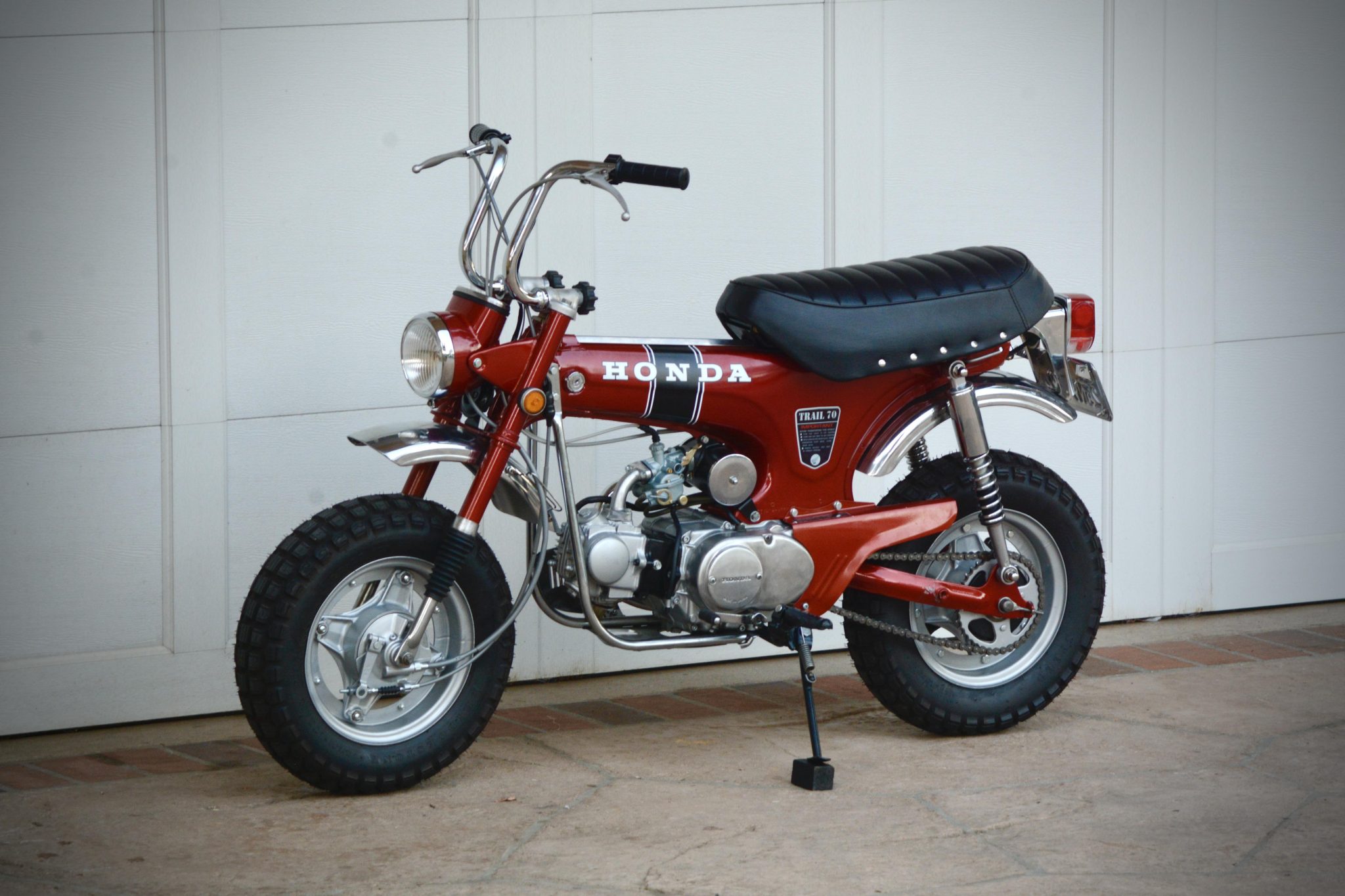 1971 Honda CT70 for Sale – Candy Ruby Red 72cc Mini Trail Motorcycle