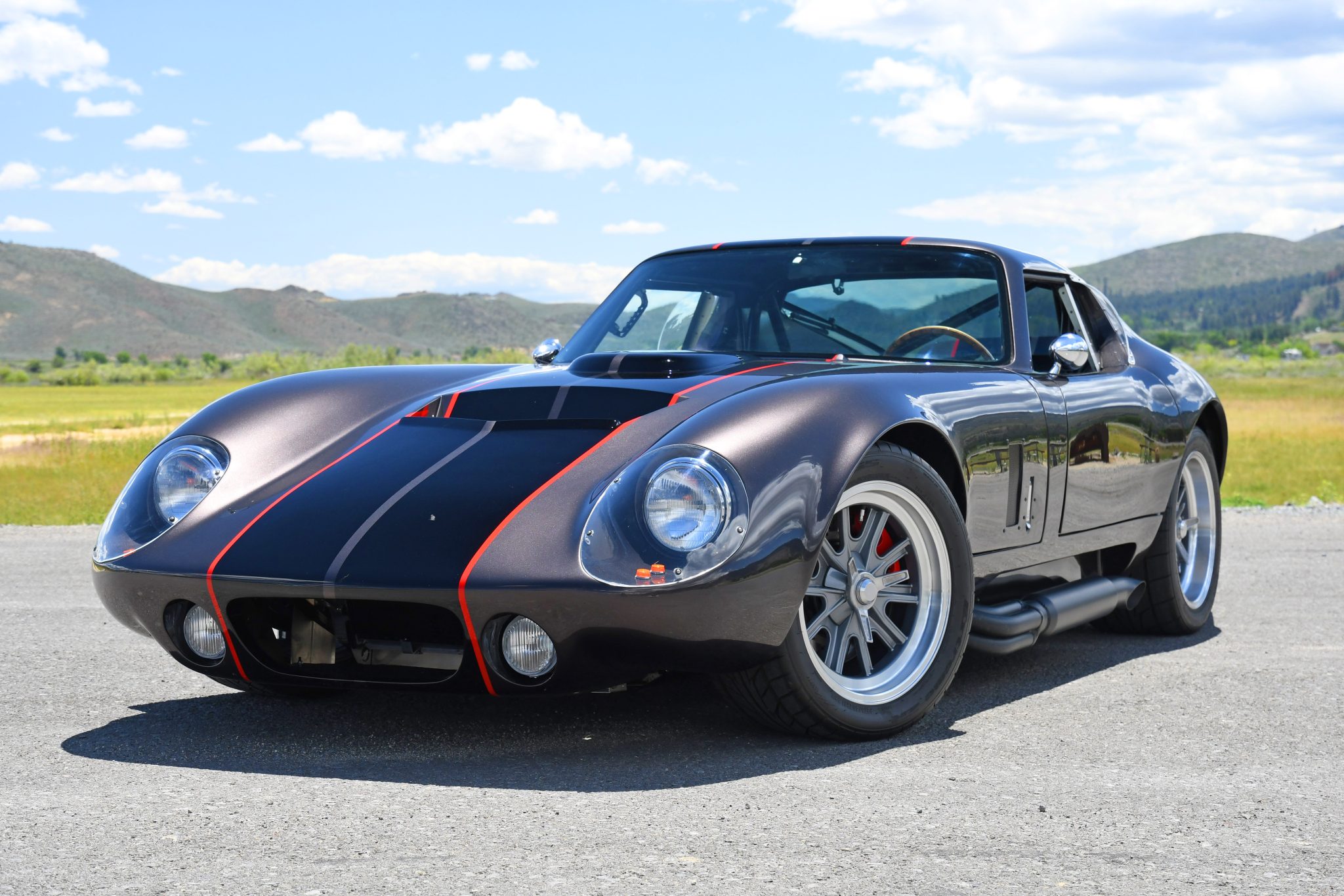 Coyote-Powered Factory Five Racing Type 65 Coupe for Sale – Metallic Gray V8 Five-Speed Replica