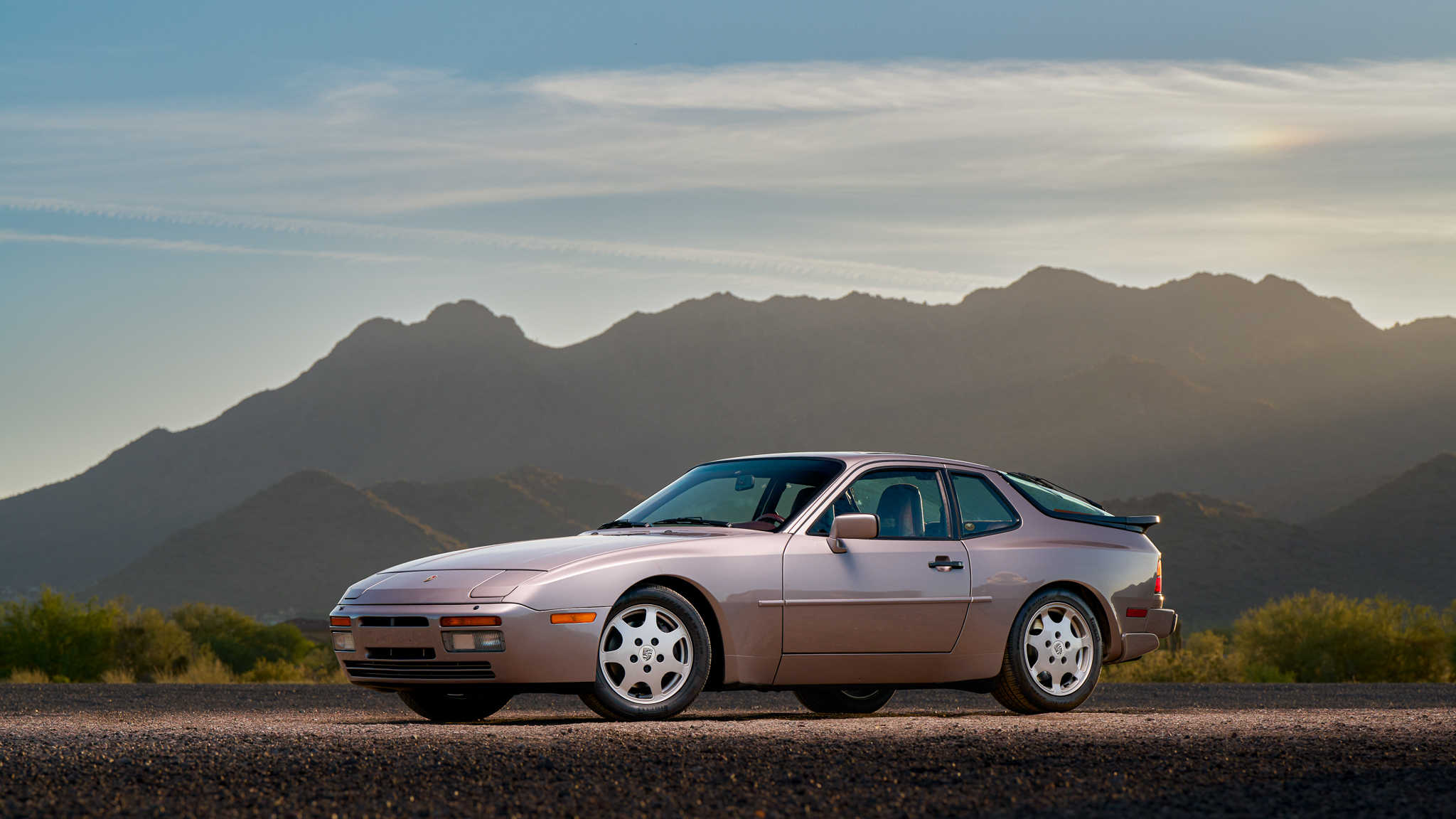 Porsche 944 Turbo 1988 à vendre – Coupé Turbo S Silver Rose à boîte cinq rapports