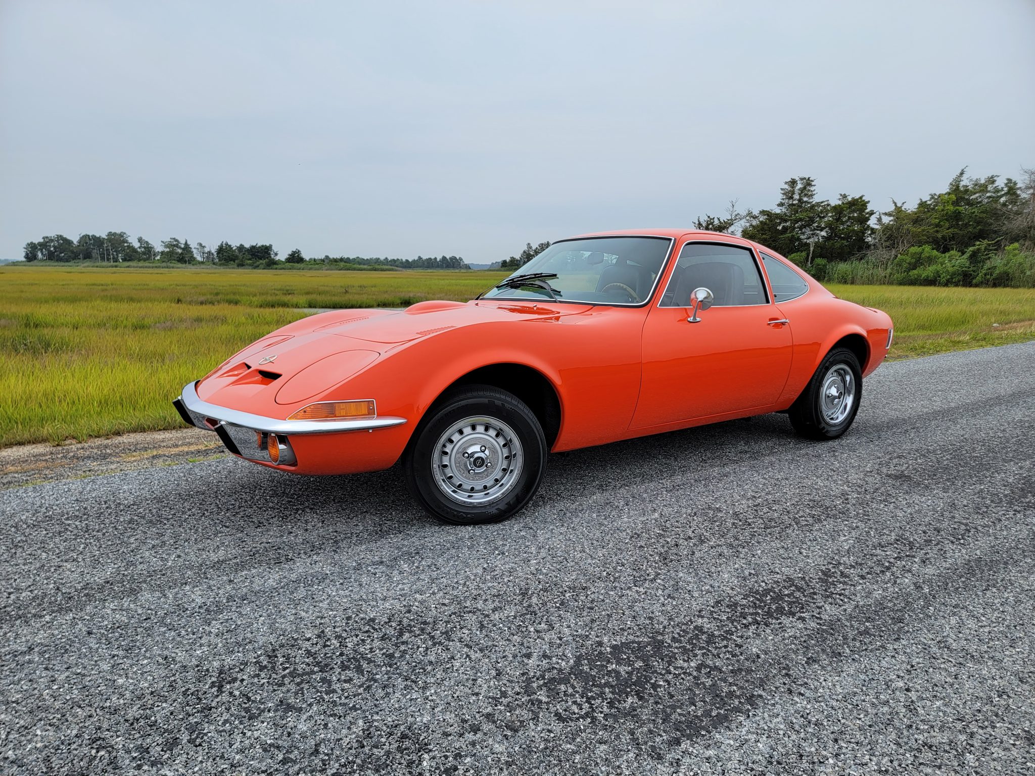 1971 Opel GT zu verkaufen – Oranges europäisches Sportcoupé mit Vierganggetriebe