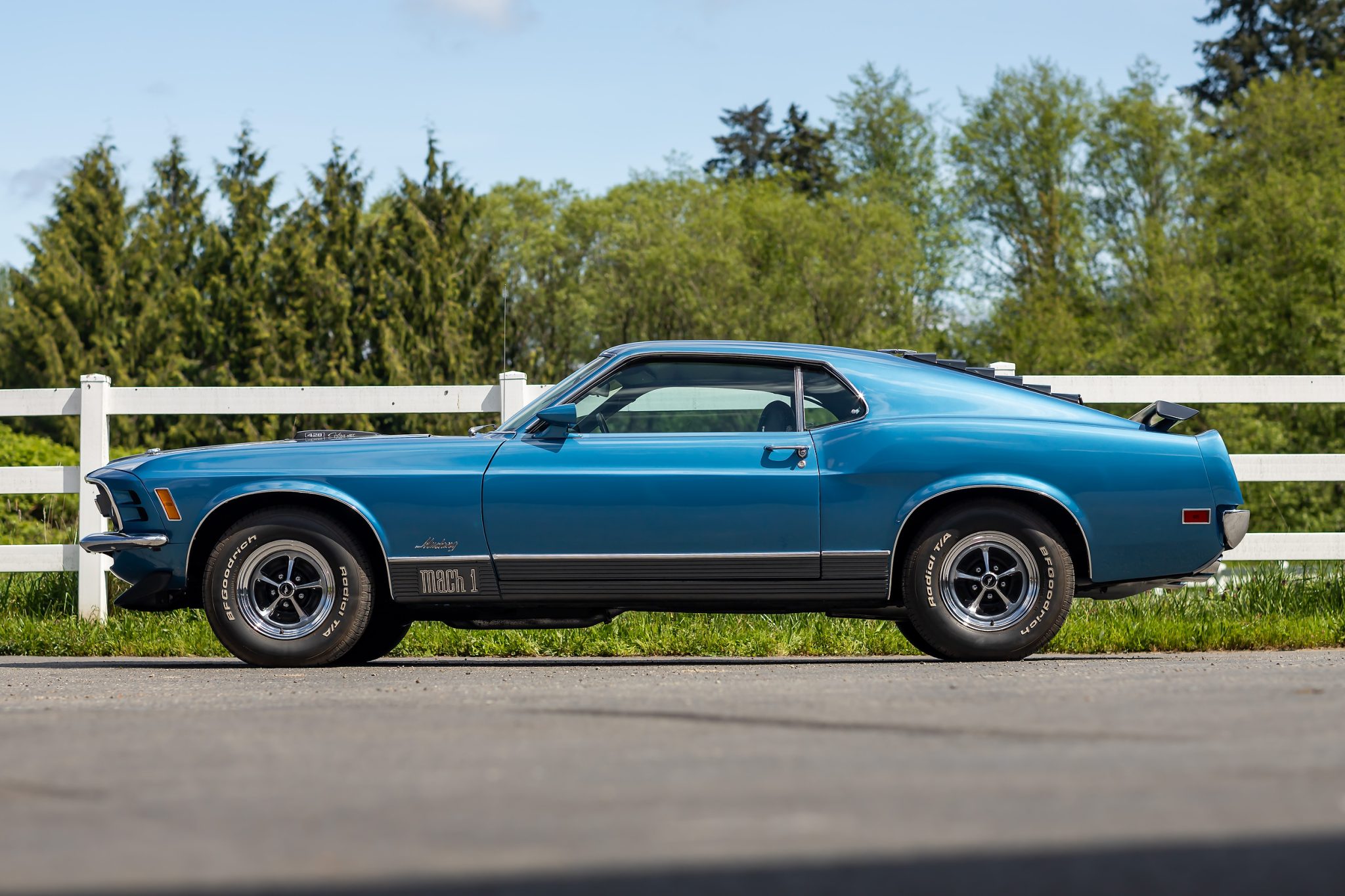 Ford Mustang 1969-1973 de 1970 à vendre – Fastback bleu à V8 428 Cobra Jet