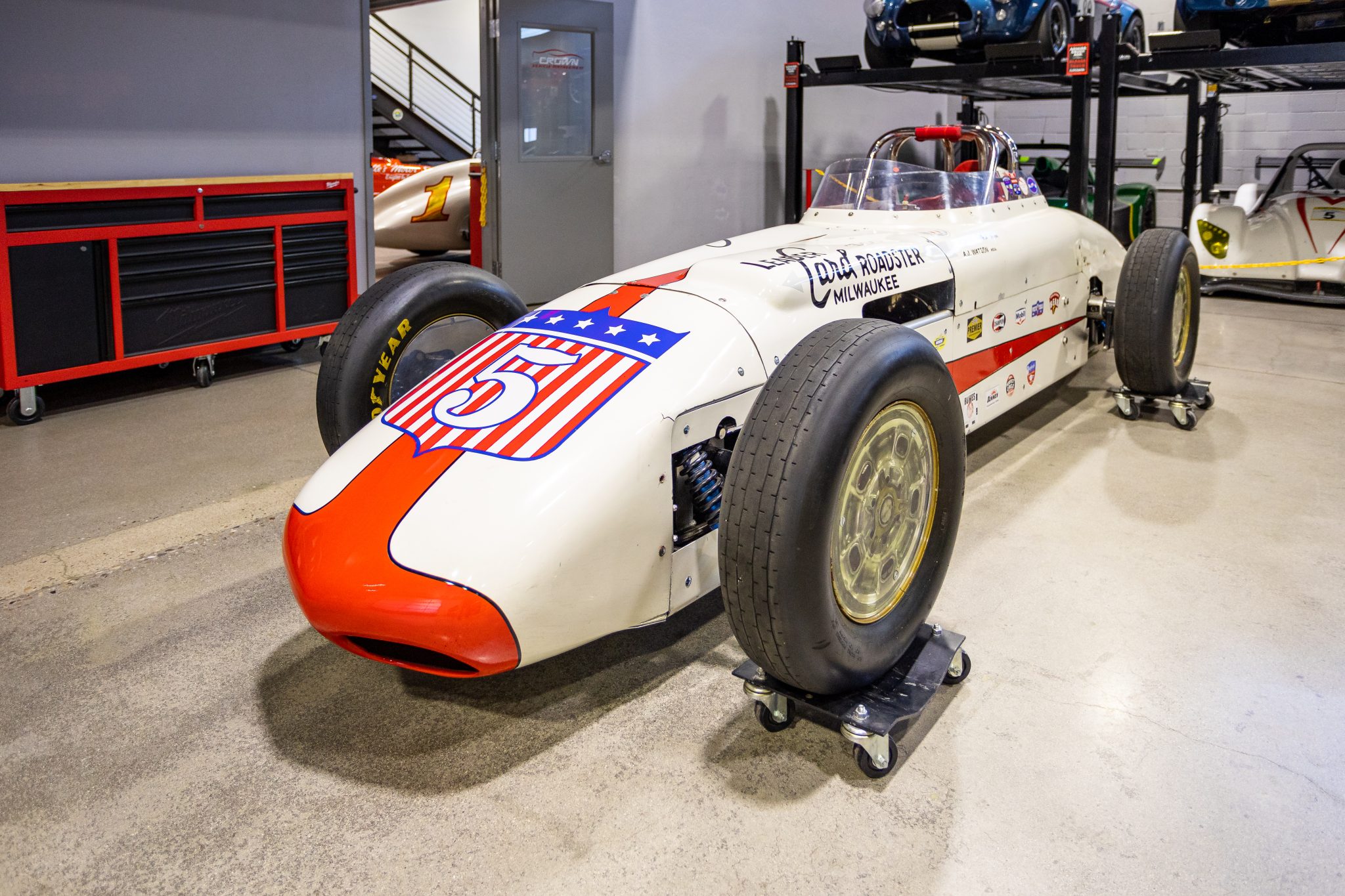 Watson Indy Roadster Replica Project for Sale – White #5 Land-Speed Build