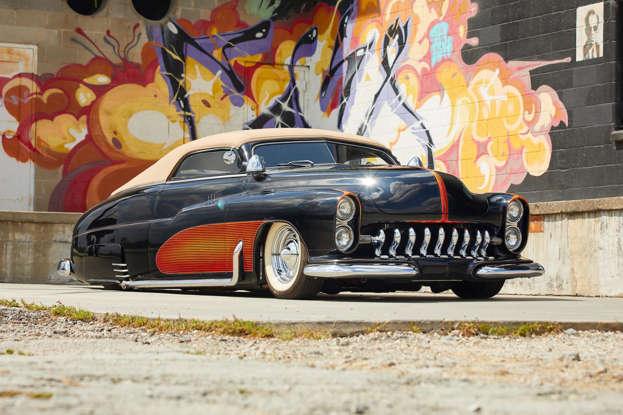 1950 Mercury Eight zu verkaufen – Schwarzer Hot Rod mit Chopped Roof und 396ci-V8