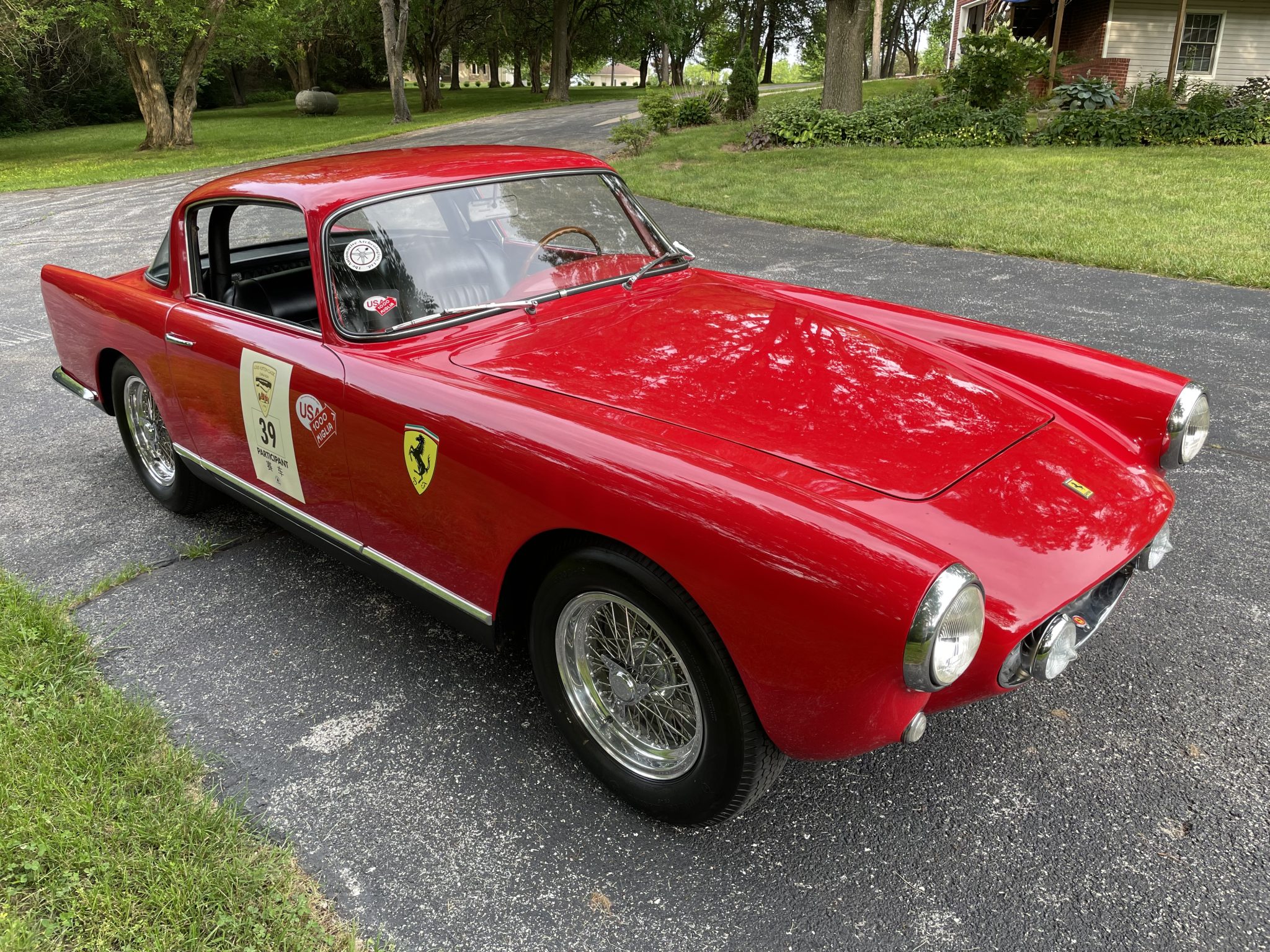 Ferrari 250 GT 1958 à vendre – Coupé Ellena rouge à V12 Tipo 128C