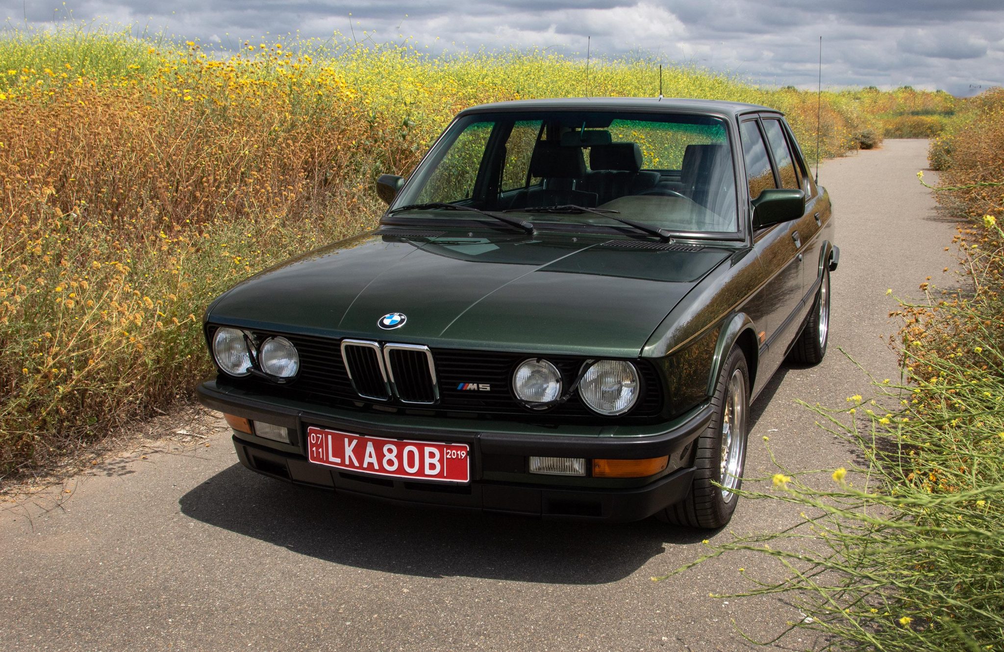 1987 BMW E28 M5 zu verkaufen – Malachite-Green-Limousine mit S38-Motor