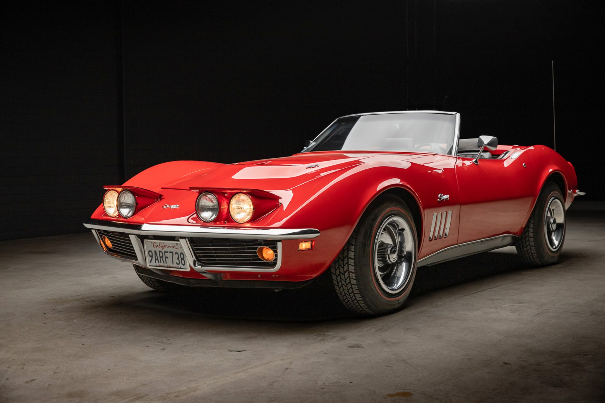 1969 Chevrolet Corvette C3 zu verkaufen – rotes 427-L68-V8 Cabriolet