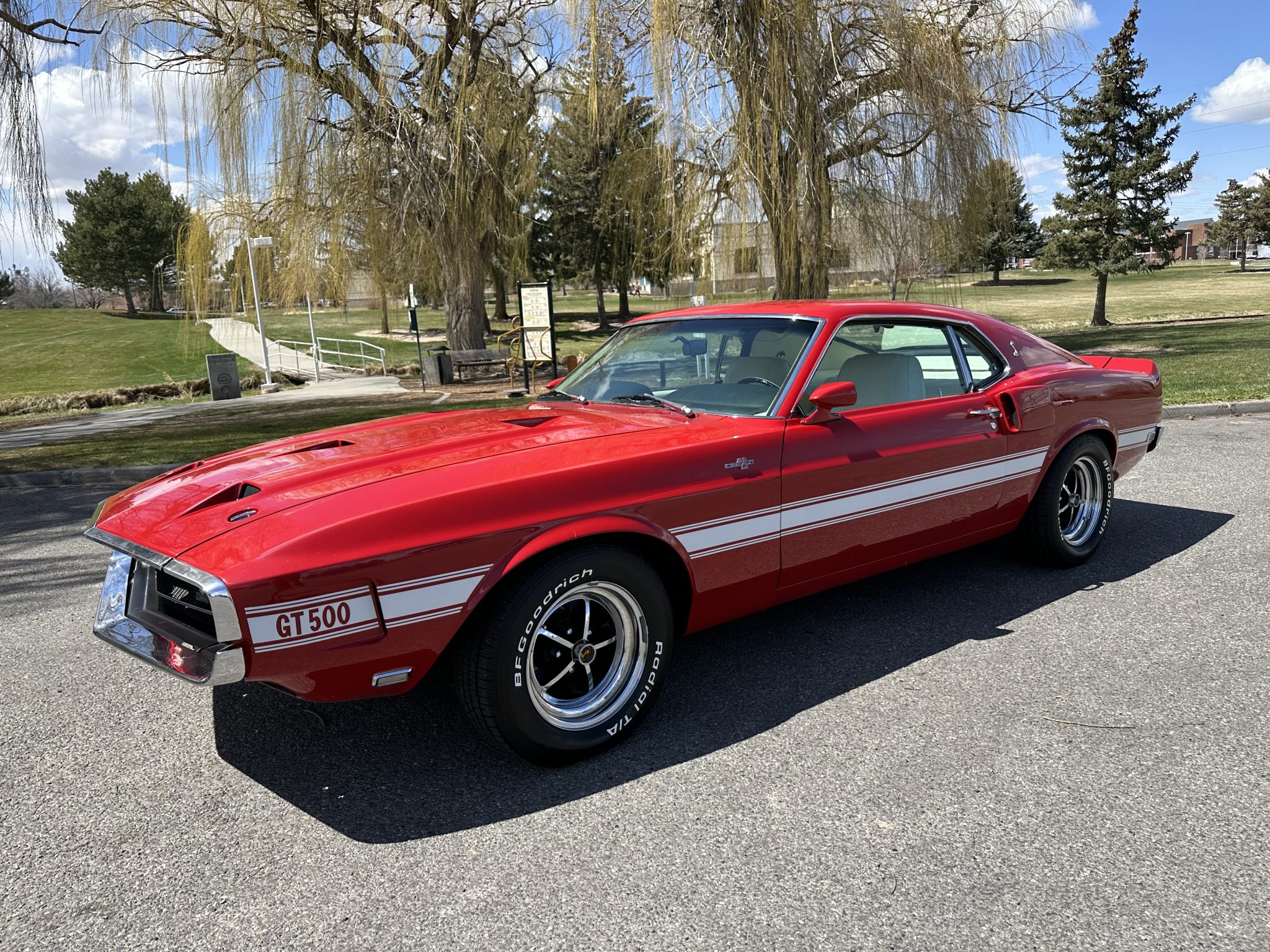 1969 Shelby Mustang GT350 & GT500 à vendre – Muscle car Red 428ci Cobra Jet automatique