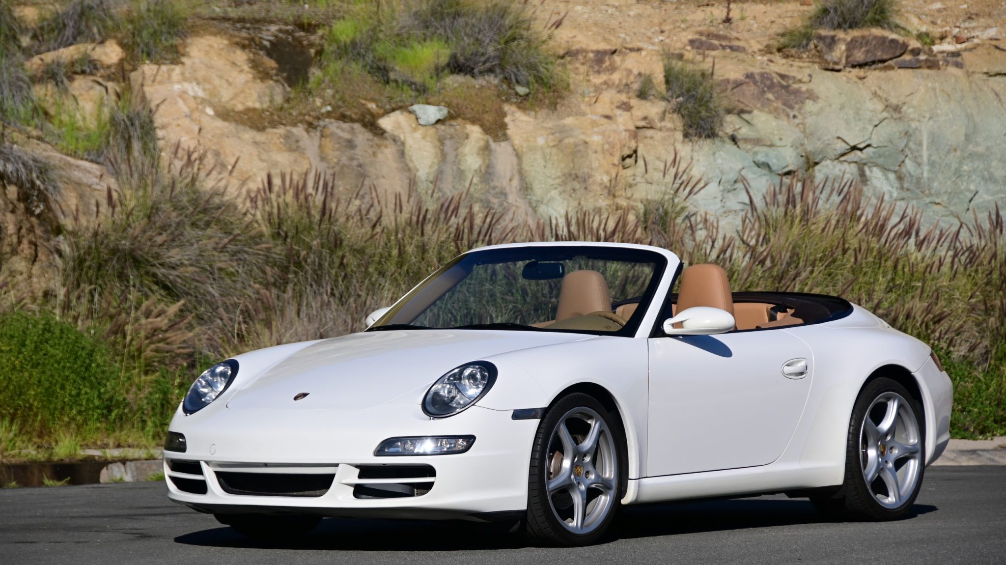 2006 Porsche 997 911 (Non-Turbo/GT2/GT3) for Sale – Carrara White Five-Speed Cabriolet