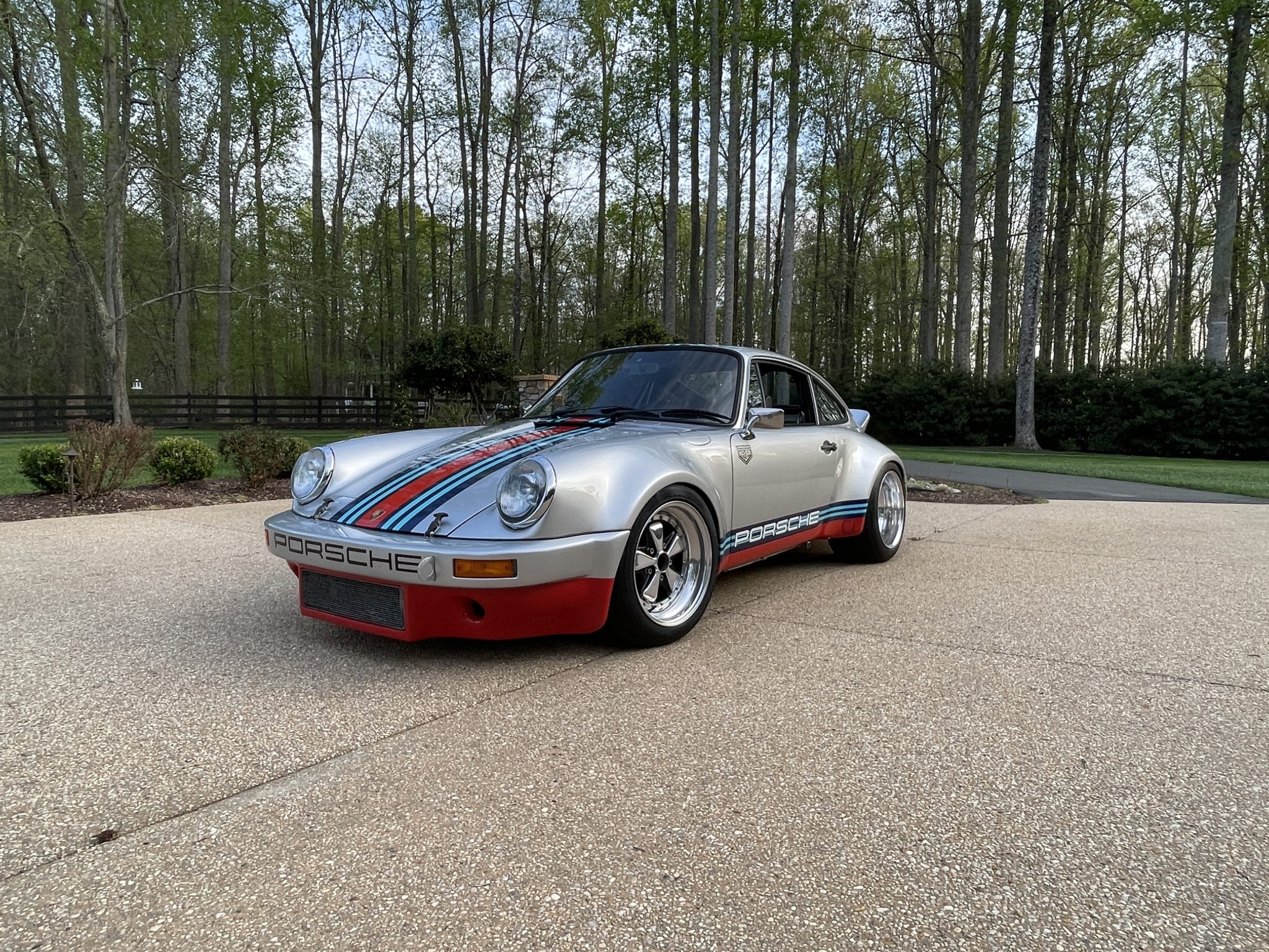 1983 Porsche 911SC for Sale – Silver Martini-Style RSR-Inspired Five-Speed