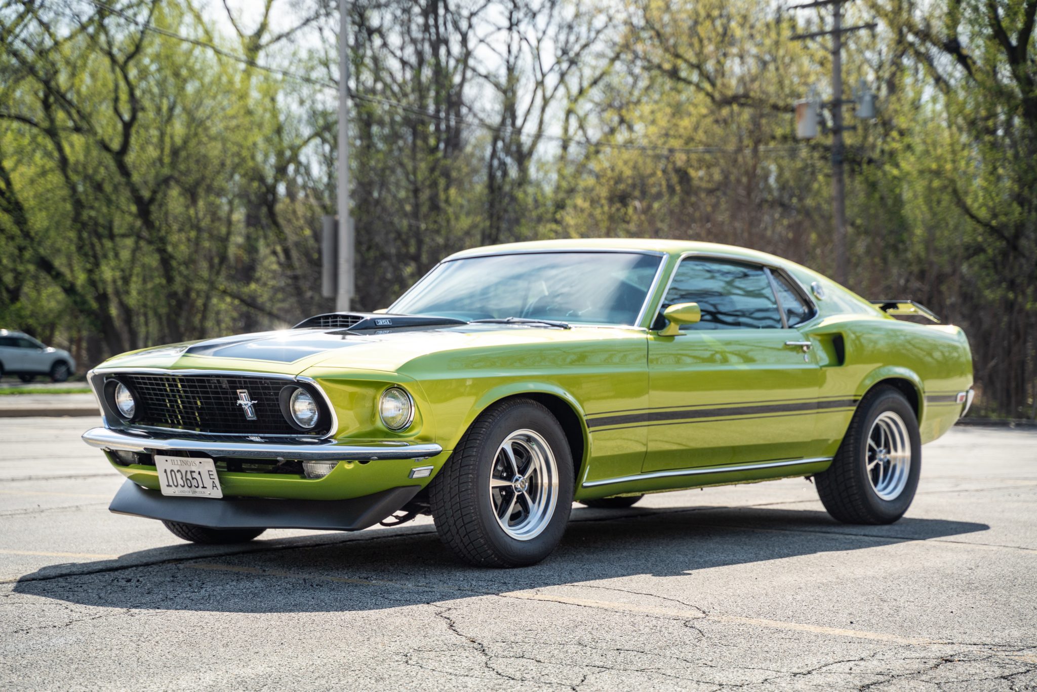 1969 Ford Mustang 1969-1973 zu verkaufen – Lime Green 351 Windsor V8 Automatik