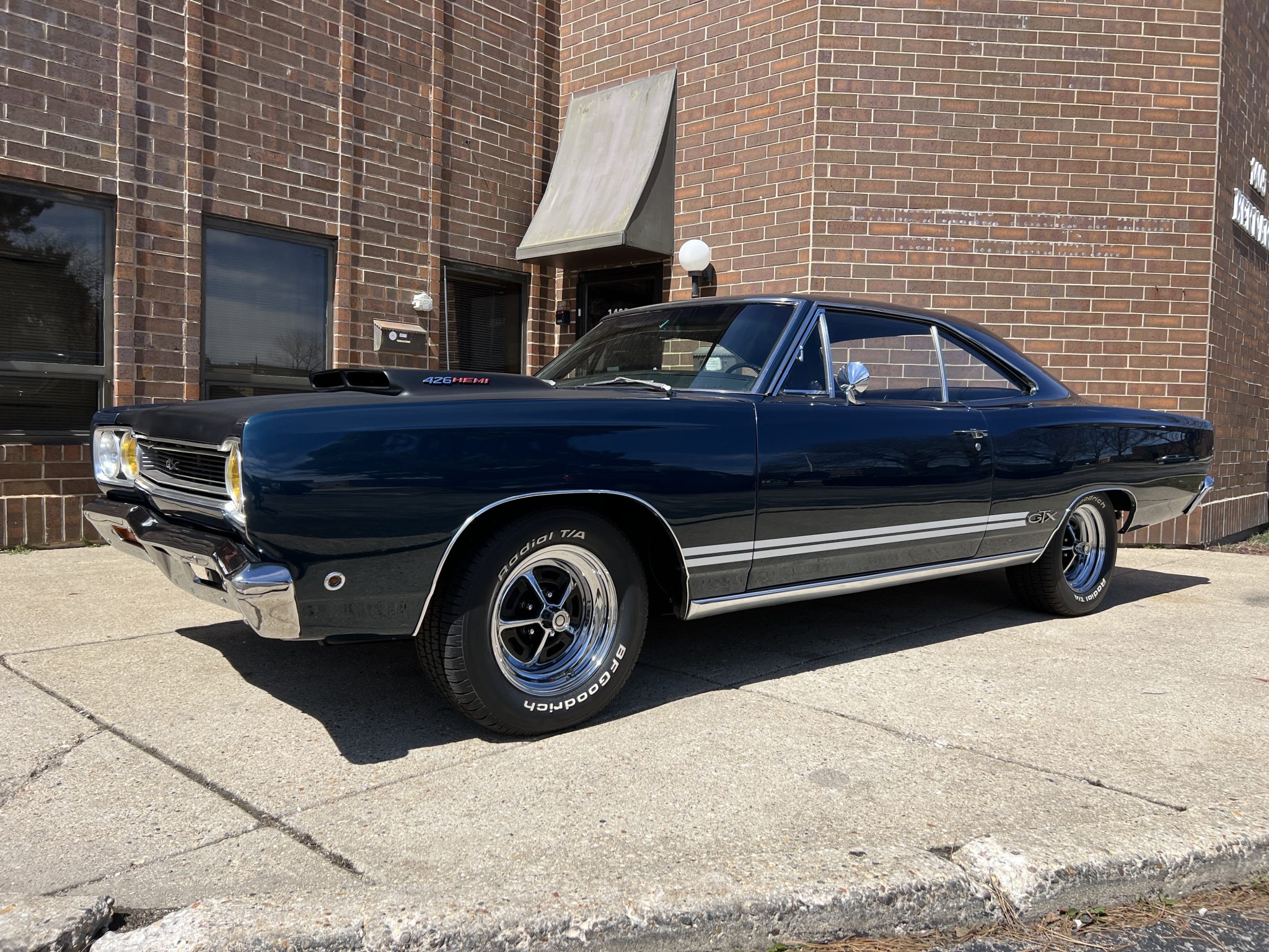 1968 Plymouth GTX for Sale – Metallic Blue Hemi Four-Speed Muscle Car