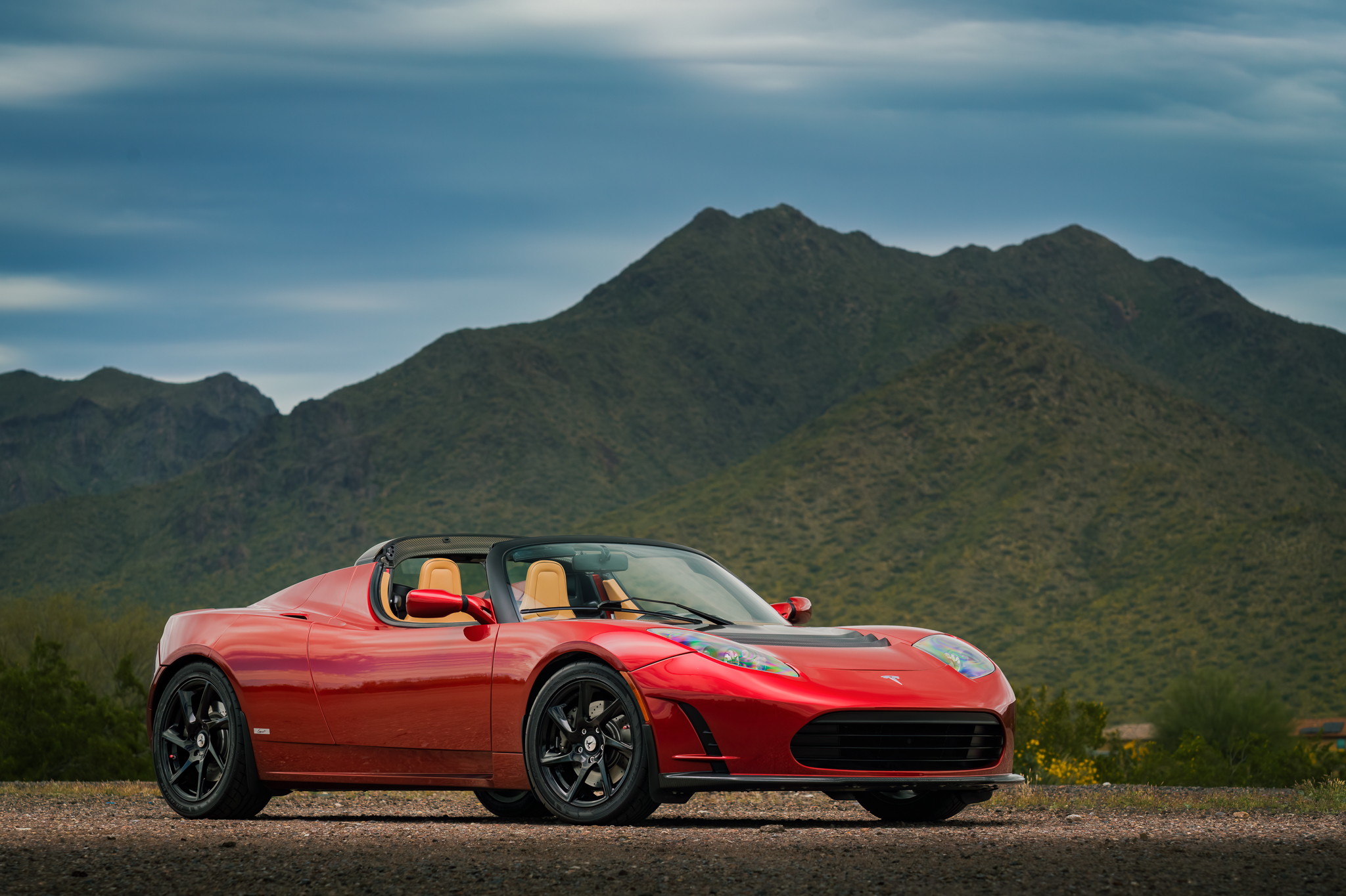 2011 Tesla Roadster à vendre – Sportive électrique Radiant Red 53 kWh