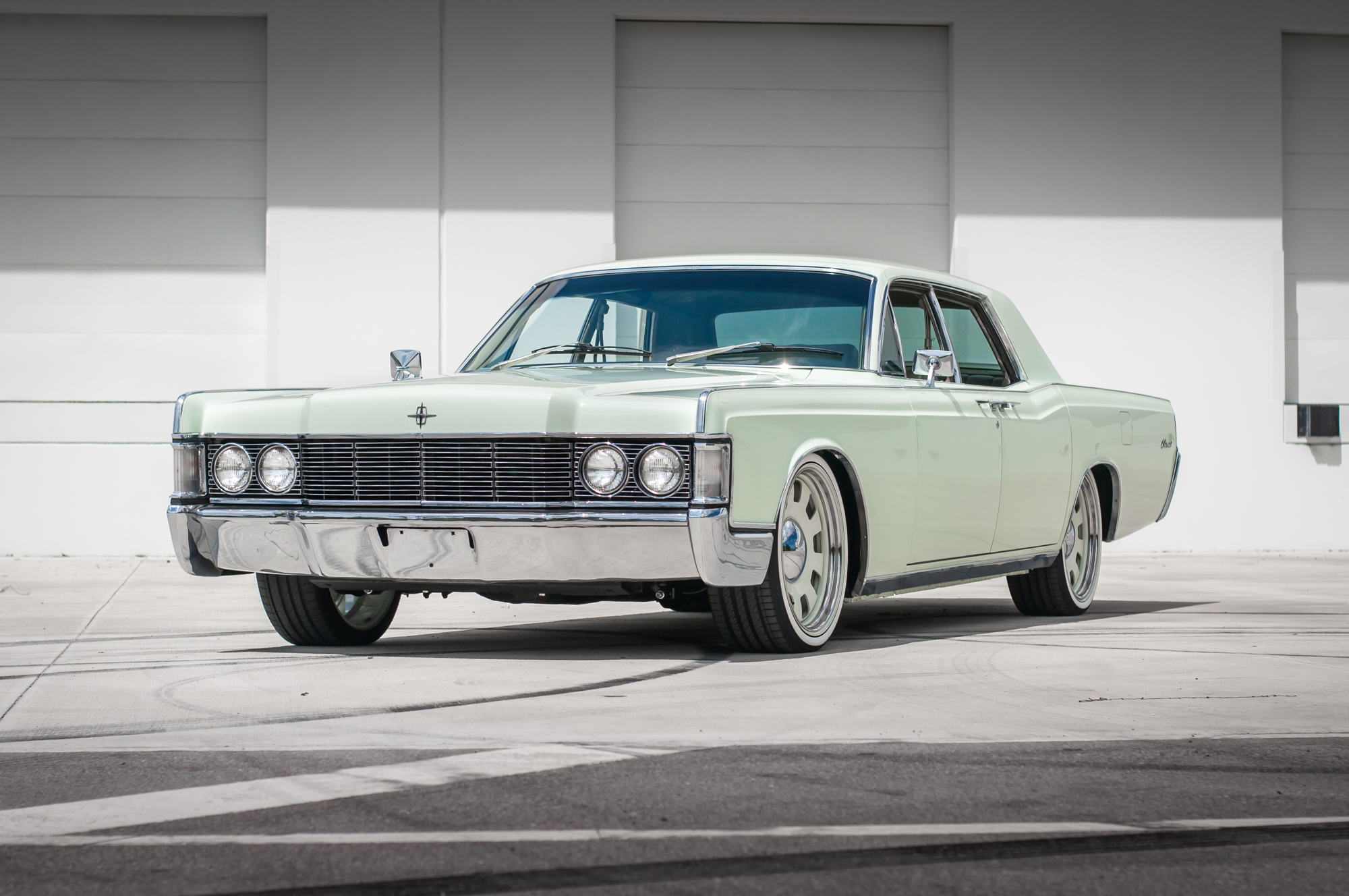 1968 Lincoln Continental (1961-1969) zu verkaufen – Green V8 Luxuslimousine mit Luftfahrwerk