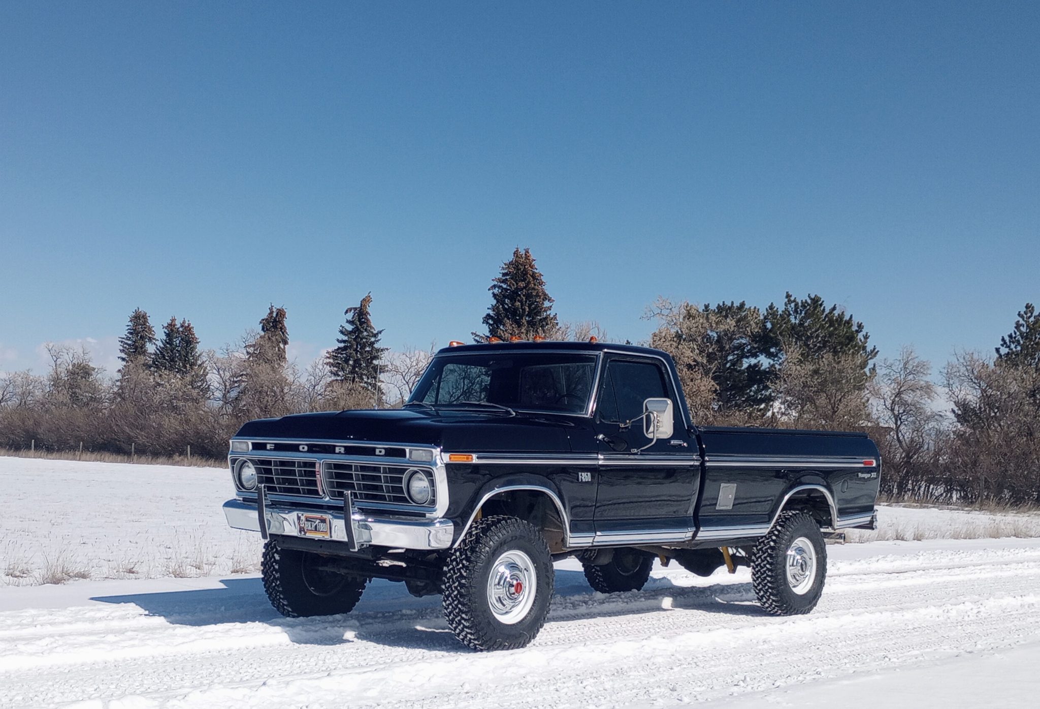 1973 Ford F-Series 1973-1979 zu verkaufen – Black 390 V8 Viergang 4x4