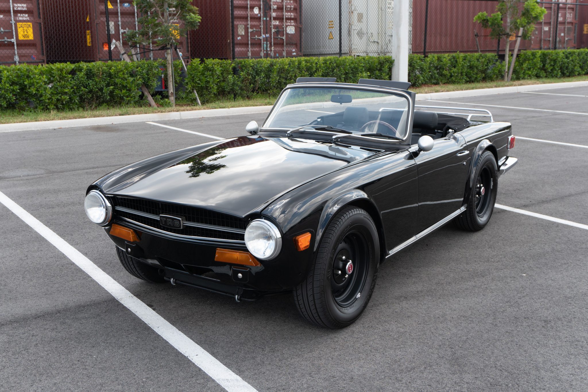 1970 Triumph TR6 for Sale – Black Mazda-Powered Five-Speed Roadster