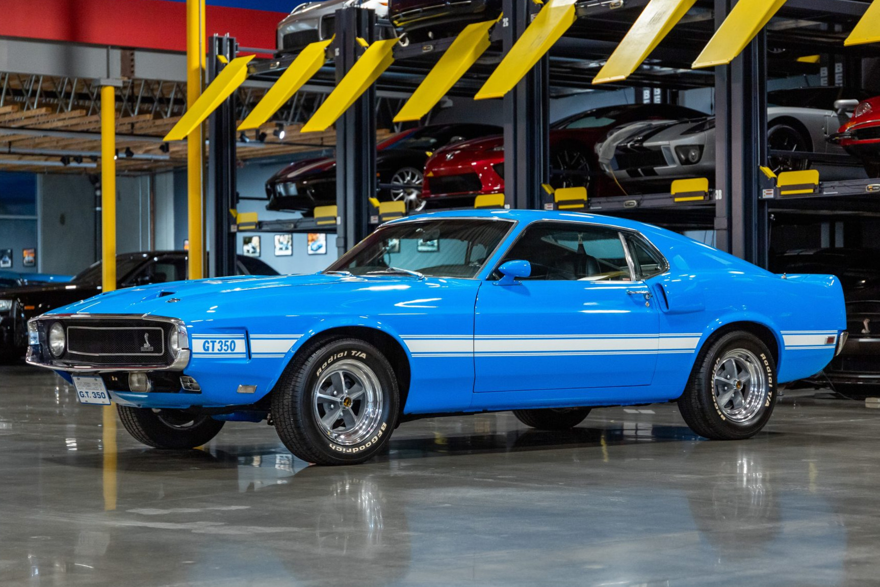 1969 Ford Mustang 1969-1973 à vendre – Grabber Blue V8 351 à boîte automatique