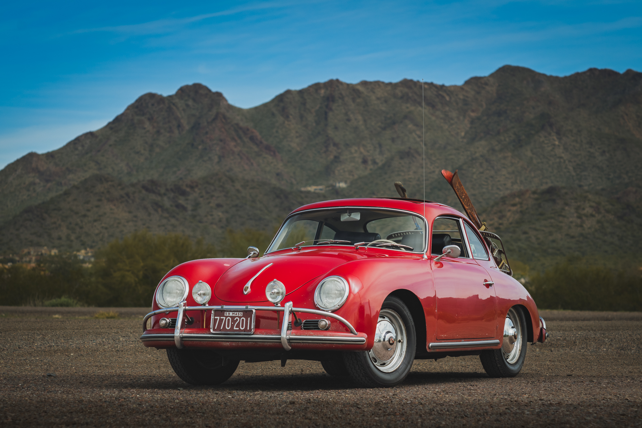 1959 Porsche 356A zu verkaufen – Ruby Red Klassiker mit Viergang