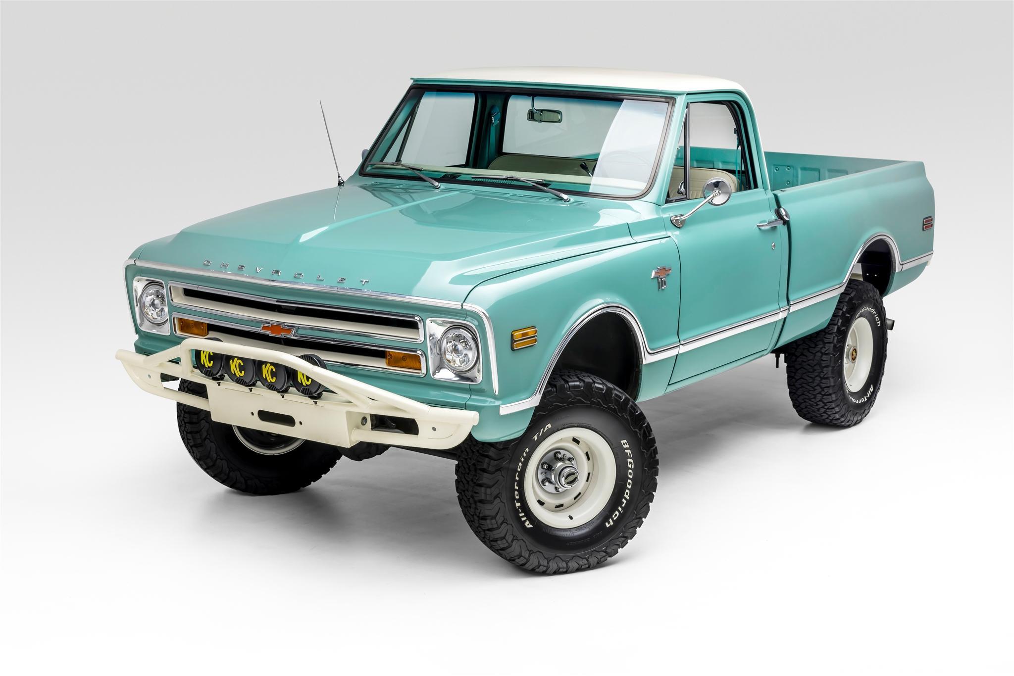 1968 Chevrolet C/K (1967-1972) for Sale – Teal 350ci V8 Lifted Classic Truck