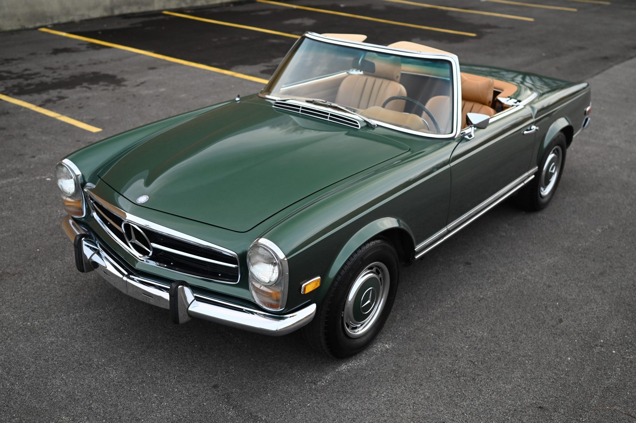 1969 Mercedes -Benz Mercedes-Benz W113 SL zu verkaufen – Grüner Sechsgang-Pagode