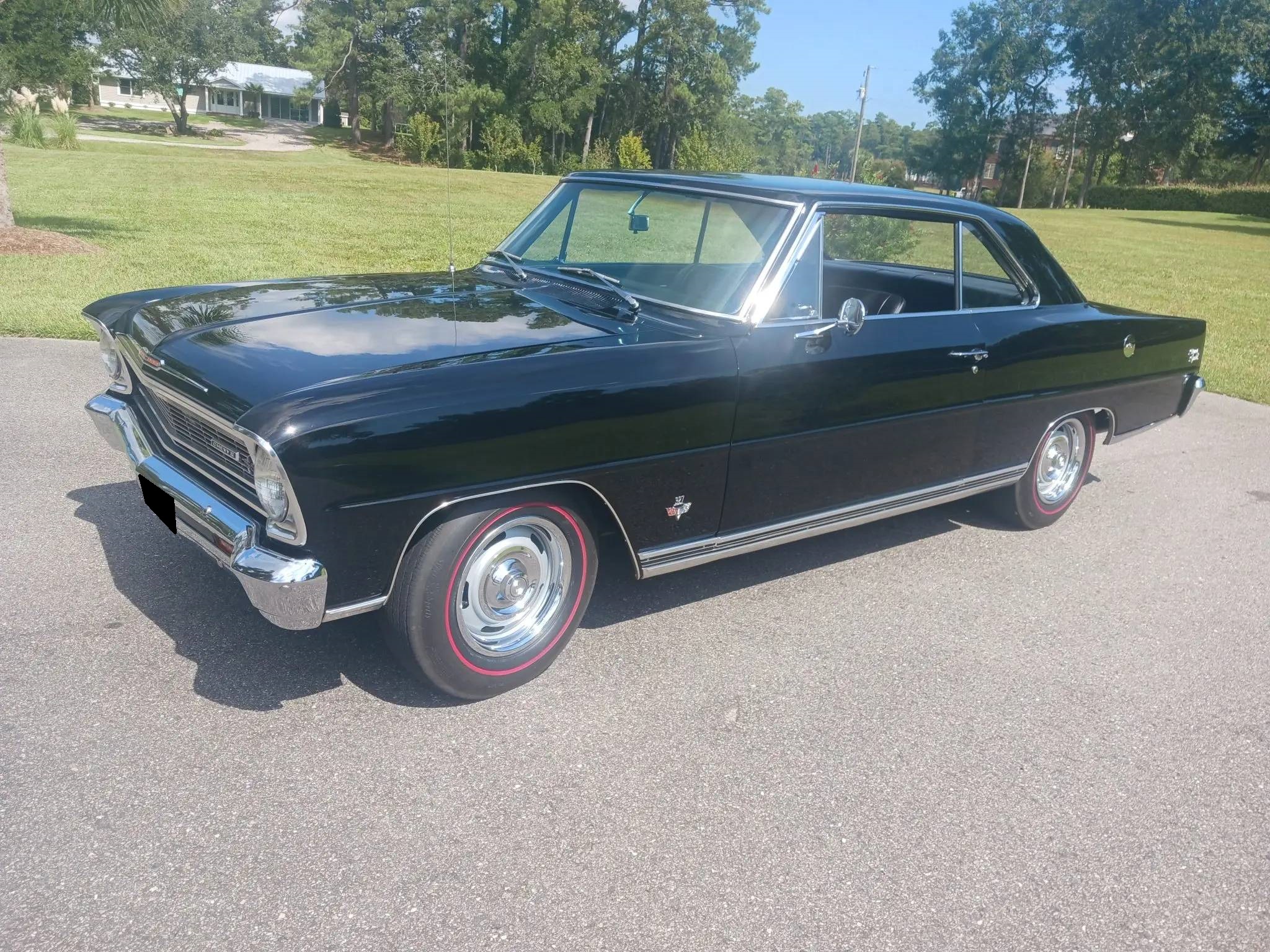 1966 Chevrolet Nova à vendre – V8 L79 noir à quatre rapports