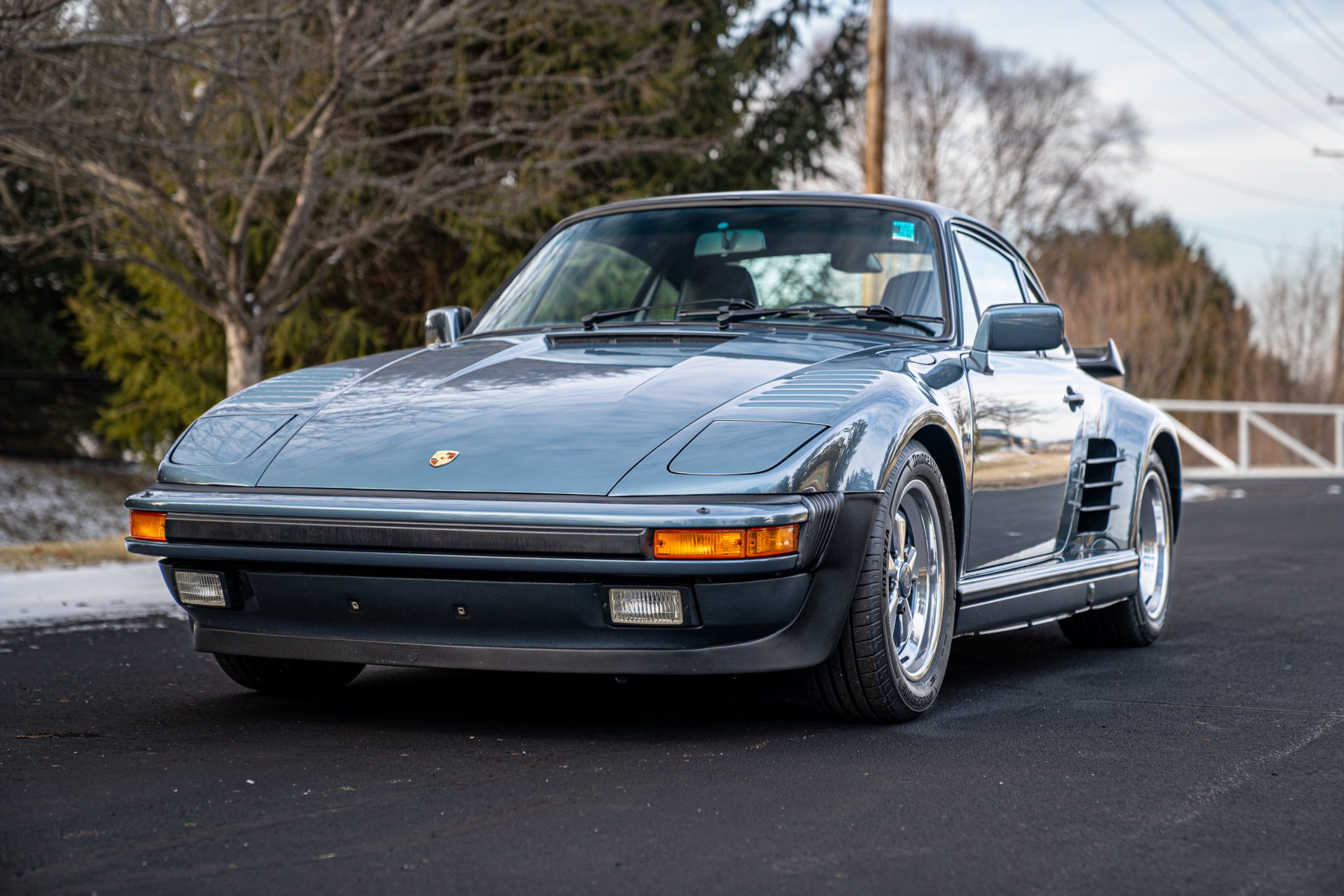 1987 Porsche 930 Turbo zu verkaufen – Metallicblau Flachbau