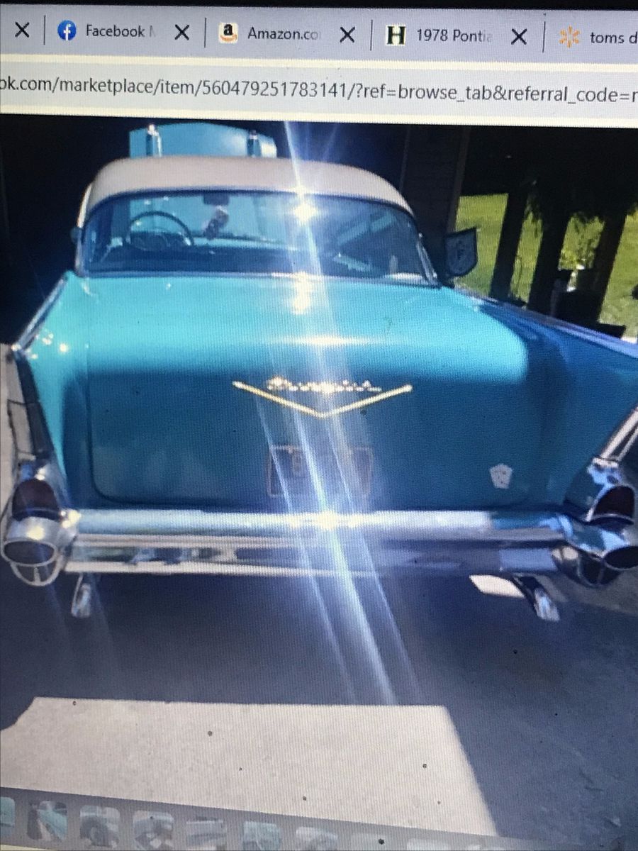 1957 Chevrolet Bel Air 2 Door, No Post