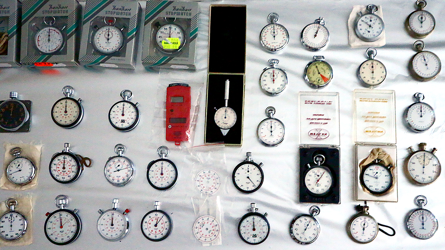 Collection of Chronographs, Timers, and Stopwatches