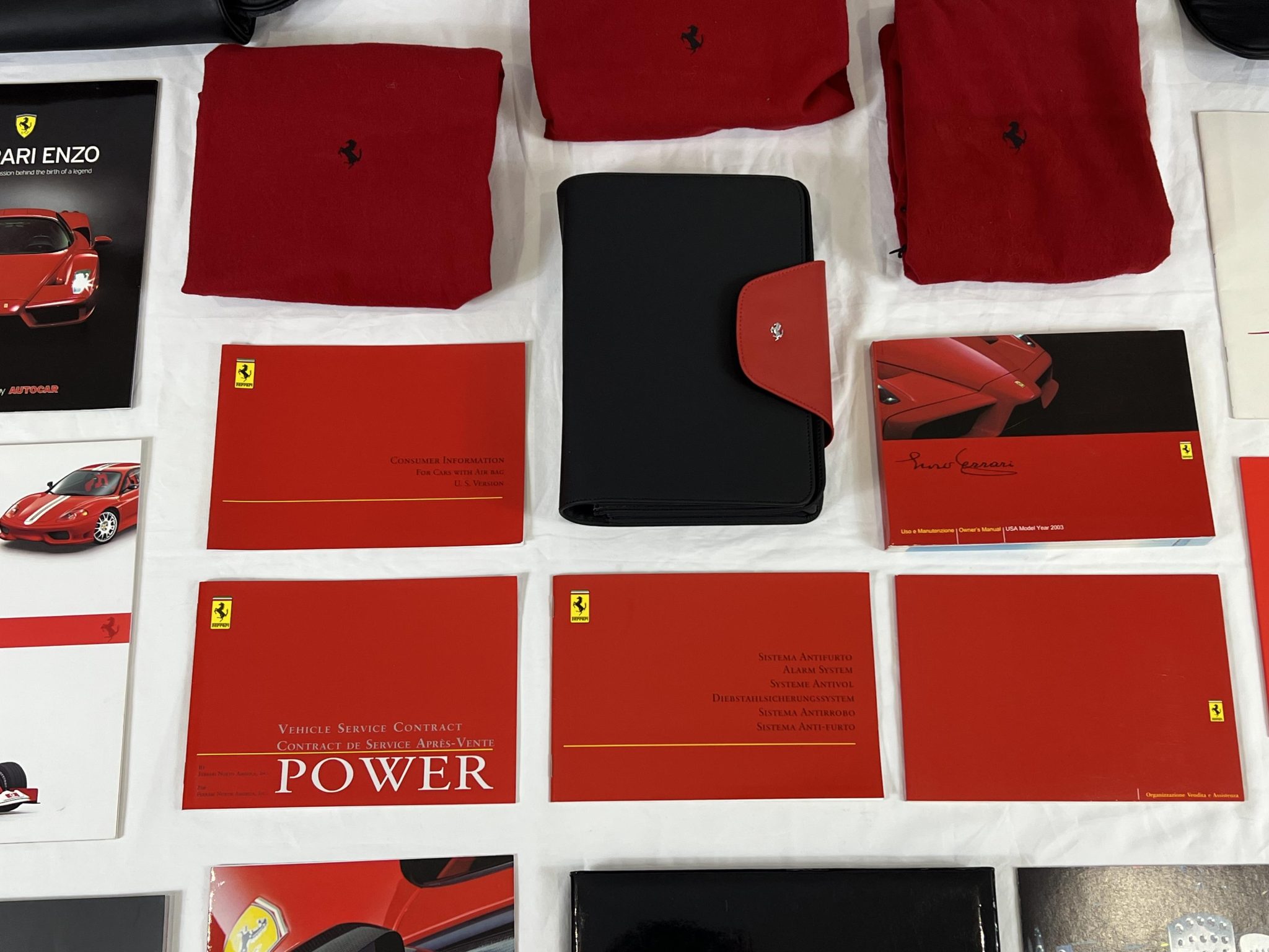 Ferrari Enzo Luggage Set, Literature, and Memorabilia