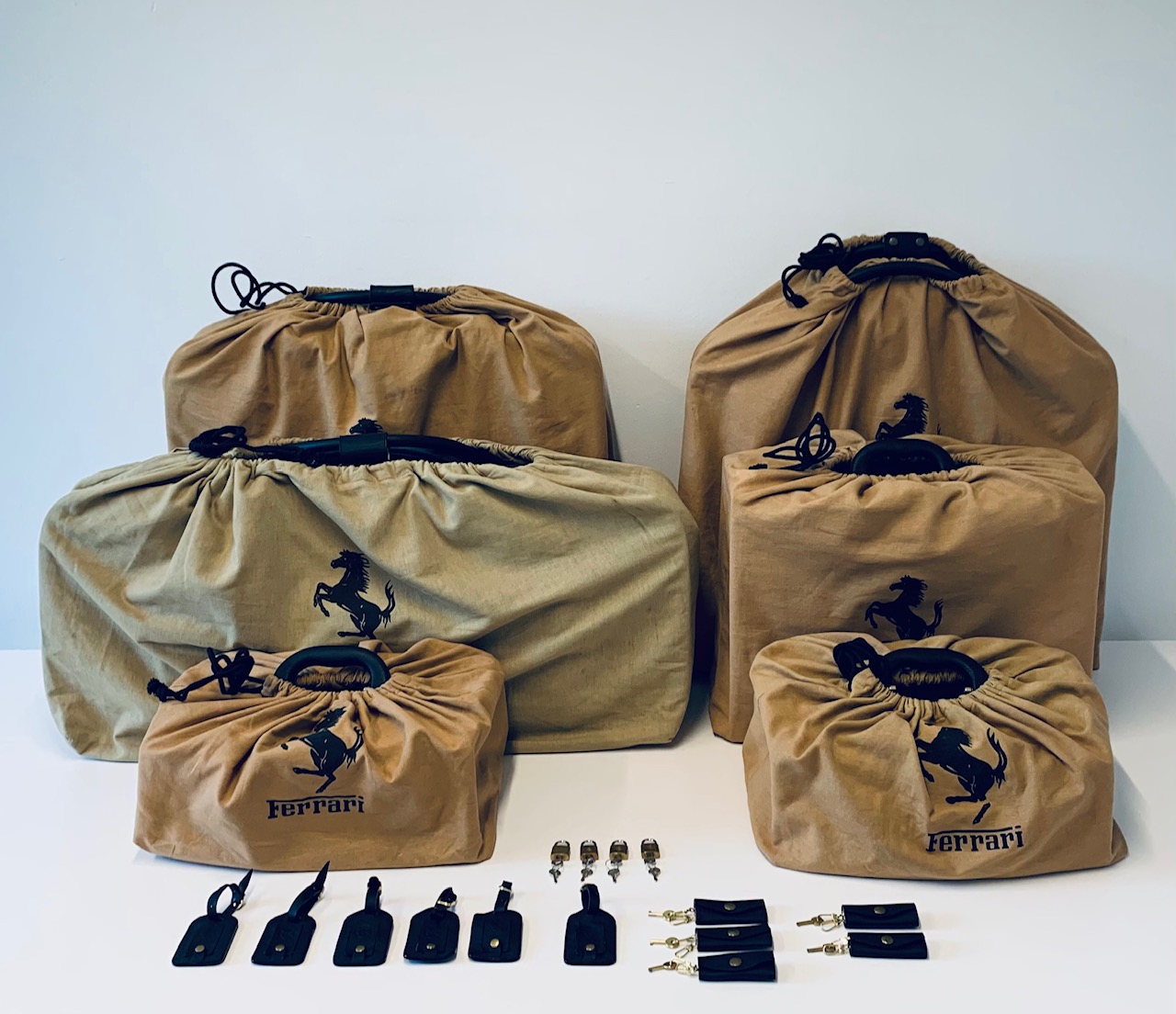 Six-Piece Ferrari Testarossa Luggage Set by Schedoni