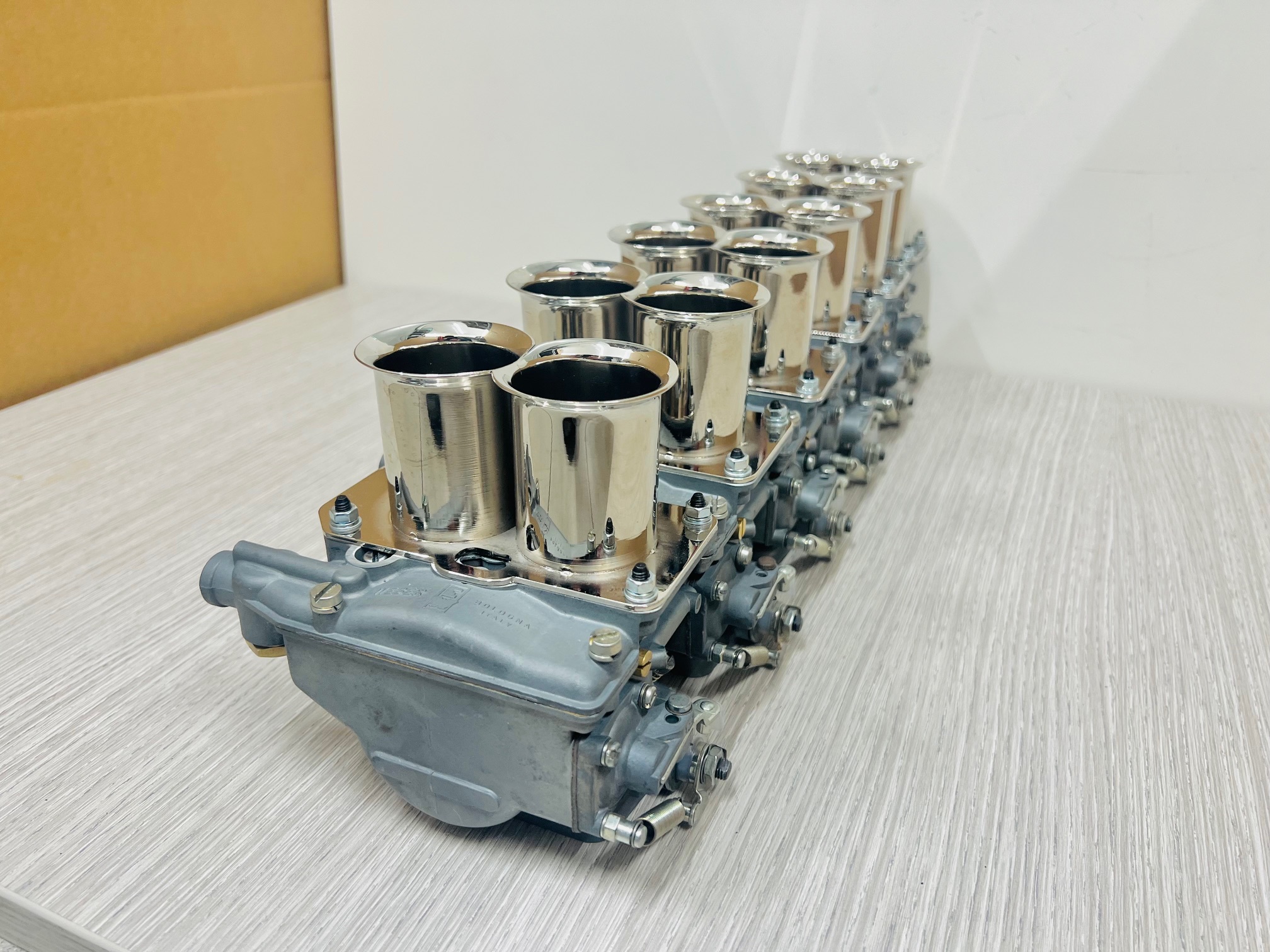 Six Weber 40 DCN 14 Carburetors