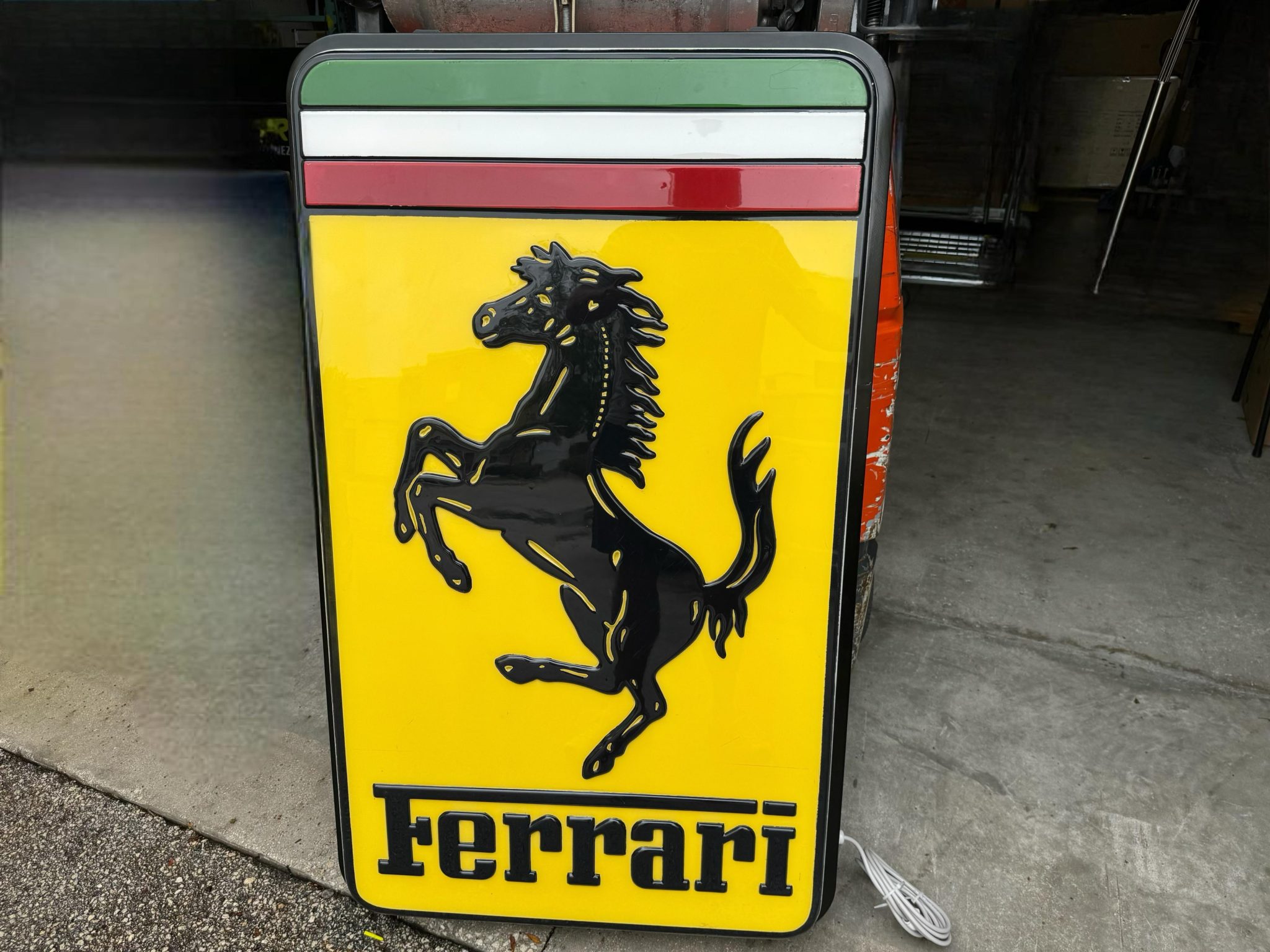 Illuminated Ferrari Sign by Neon Modena
