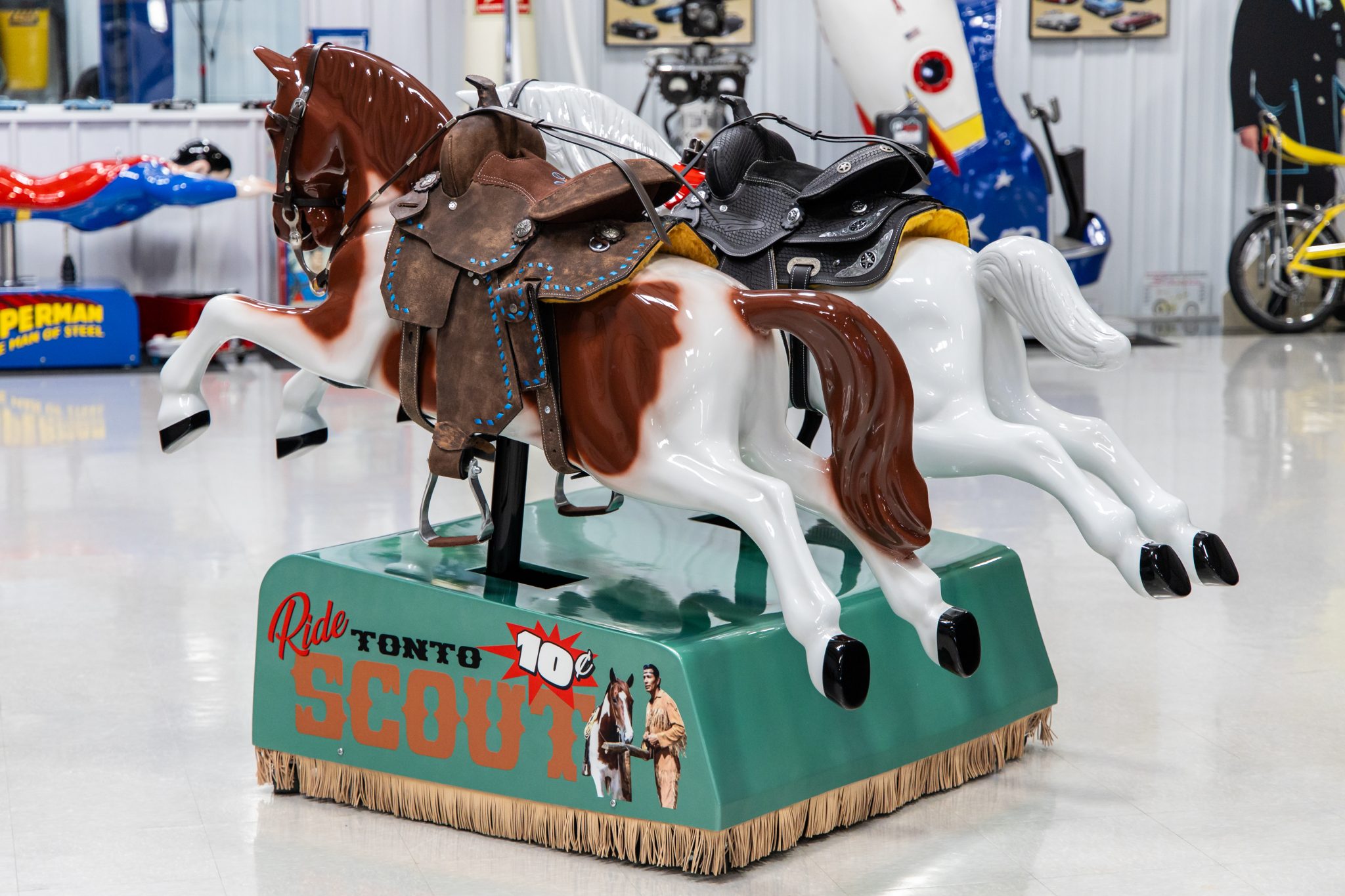Lone Ranger Silver- and Tonto Scout-Themed Children’s Ride